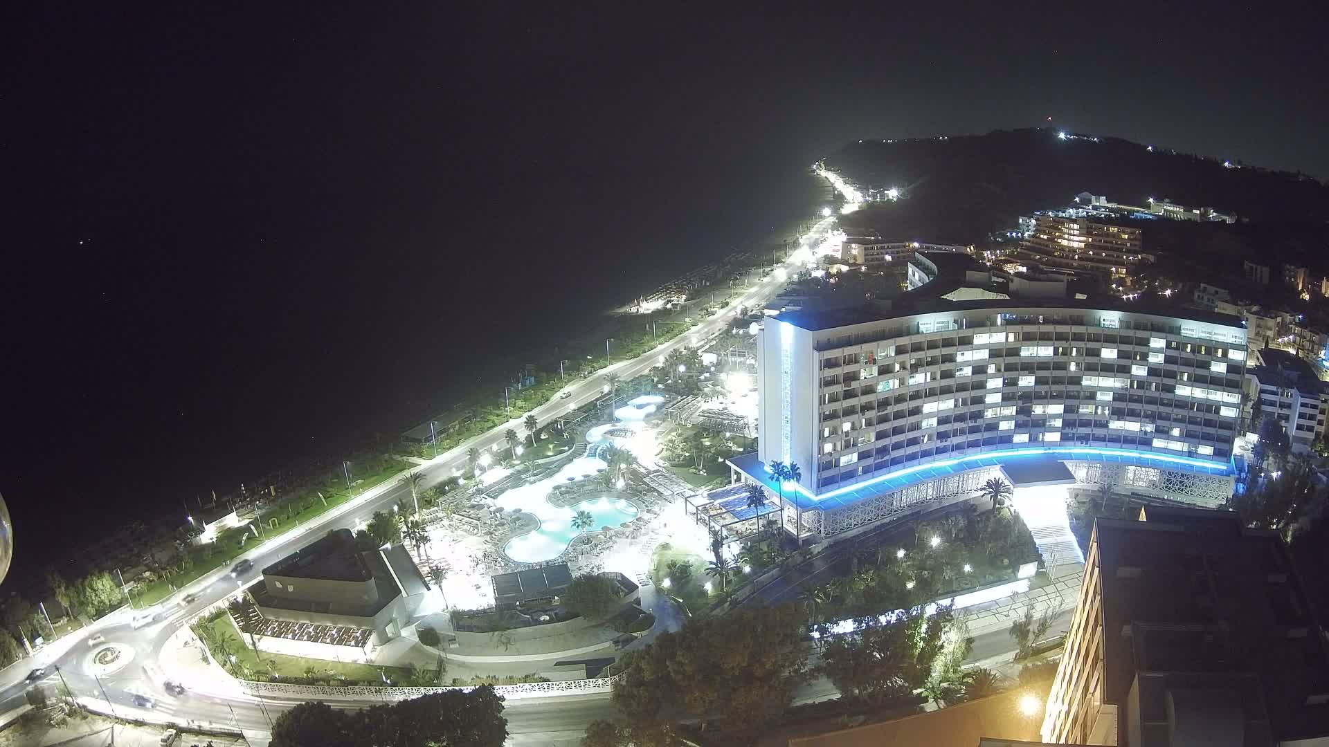 Rhodes, Paralia Ixia Beach Live Cam - Ialysos, Rhodes (Ródos), Dodacanese, South Aegean (Periféreia Notíou Aigaíou), Greece