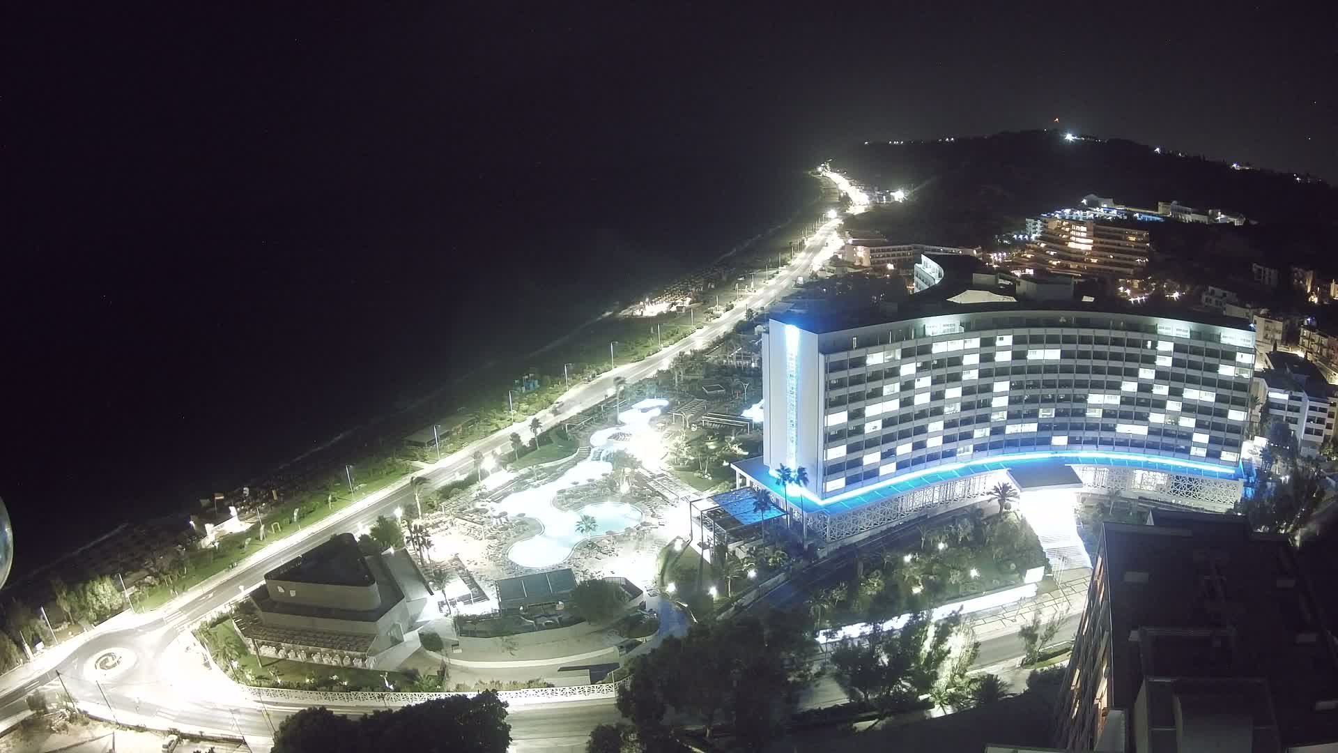 Rhodes, Paralia Ixia Beach Live Cam - Ialysos, Rhodes (Ródos), Dodacanese, South Aegean (Periféreia Notíou Aigaíou), Greece