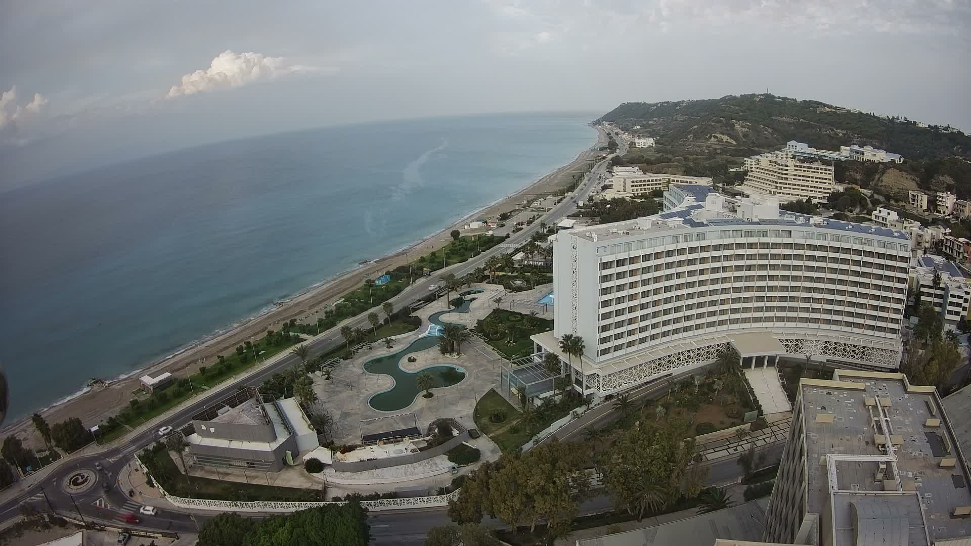 Rhodes, Paralia Ixia Beach Live Cam - Ialysos, Rhodes (Ródos), Dodacanese, South Aegean (Periféreia Notíou Aigaíou), Greece