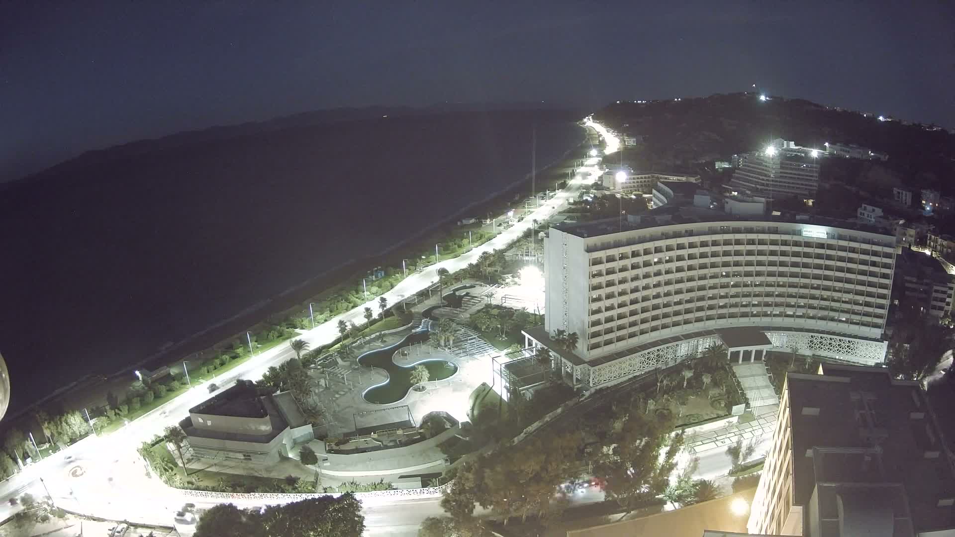 Rhodes, Paralia Ixia Beach Live Cam - Ialysos, Rhodes (Ródos), Dodacanese, South Aegean (Periféreia Notíou Aigaíou), Greece