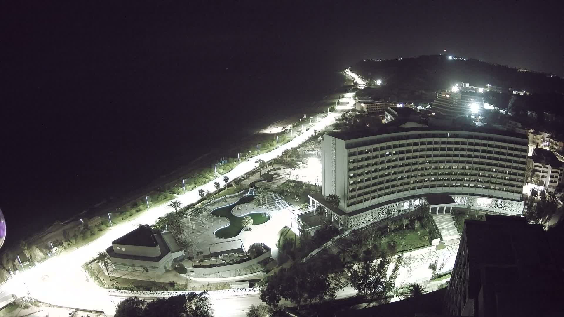 Rhodes, Paralia Ixia Beach Live Cam - Ialysos, Rhodes (Ródos), Dodacanese, South Aegean (Periféreia Notíou Aigaíou), Greece
