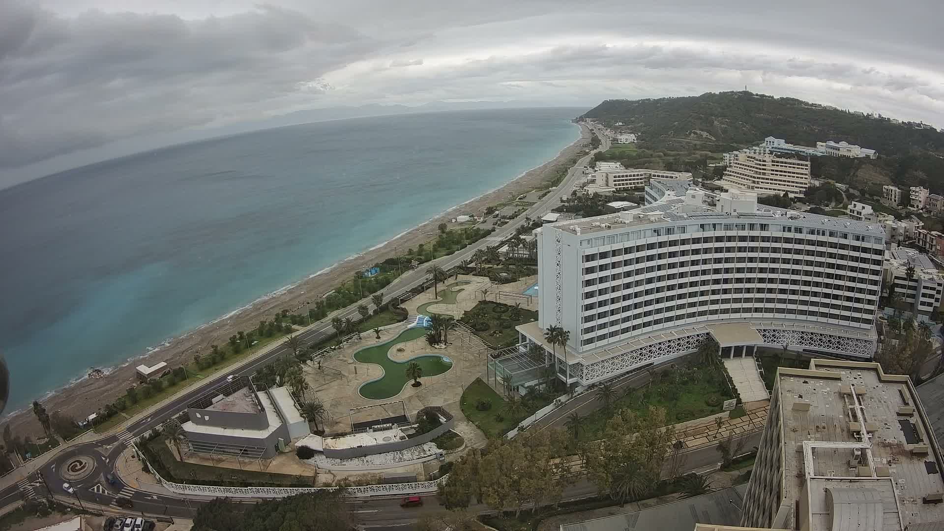 Rhodes, Paralia Ixia Beach Live Cam - Ialysos, Rhodes (Ródos), Dodacanese, South Aegean (Periféreia Notíou Aigaíou), Greece