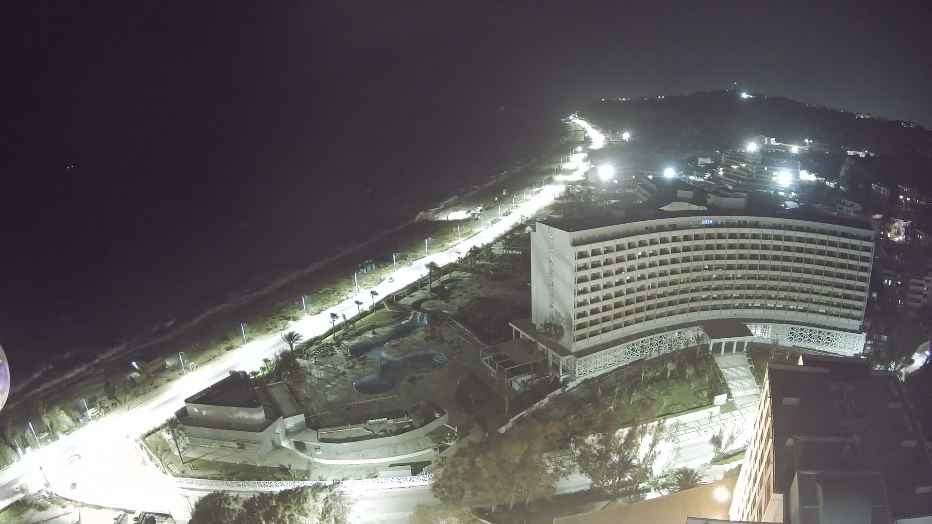 Rhodes, Paralia Ixia Beach Live Cam - Ialysos, Rhodes (Ródos), Dodacanese, South Aegean (Periféreia Notíou Aigaíou), Greece