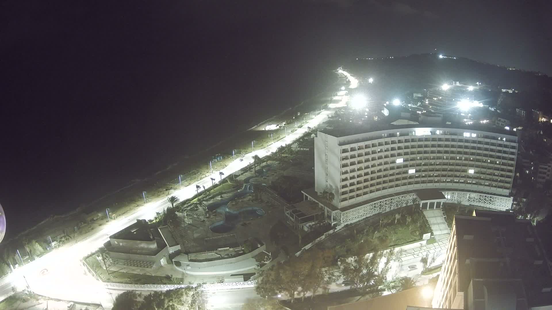 Rhodes, Paralia Ixia Beach Live Cam - Ialysos, Rhodes (Ródos), Dodacanese, South Aegean (Periféreia Notíou Aigaíou), Greece