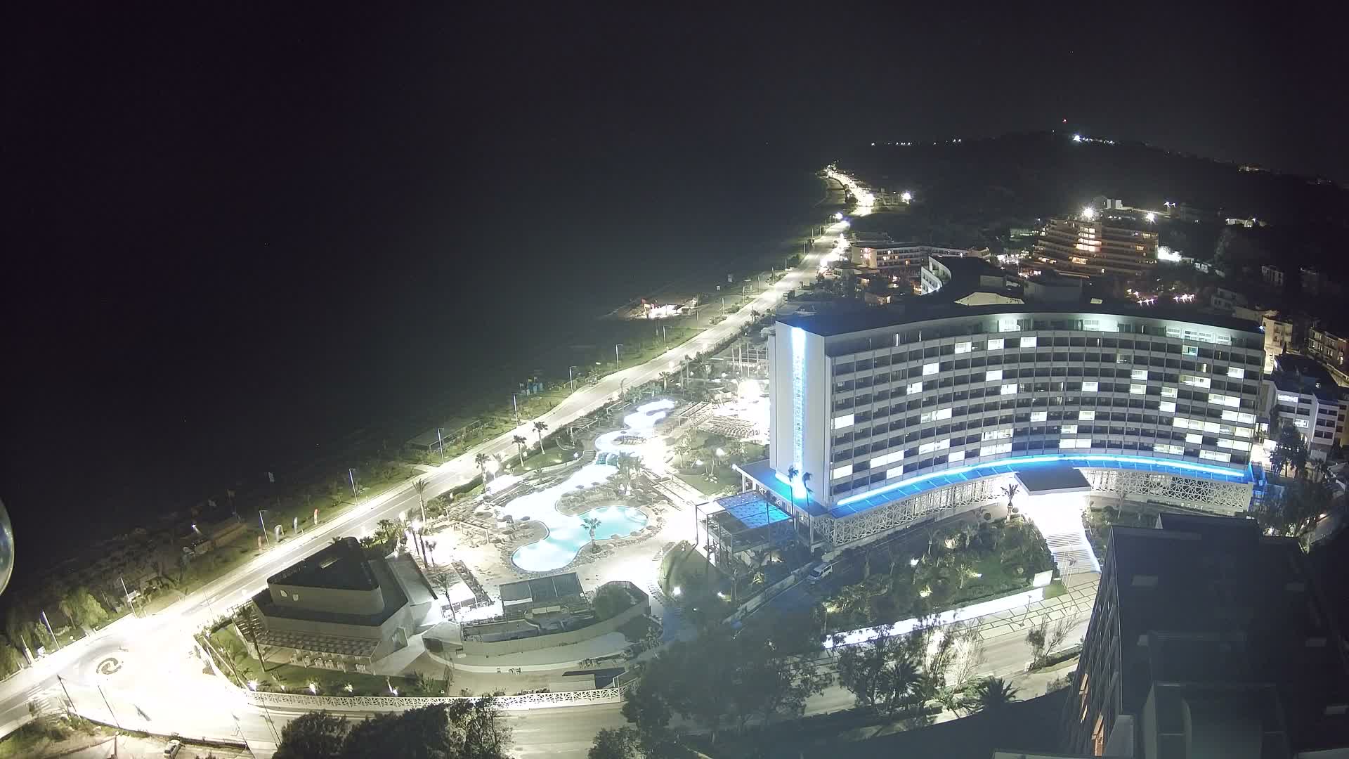 Rhodes, Paralia Ixia Beach Live Cam - Ialysos, Rhodes (Ródos), Dodacanese, South Aegean (Periféreia Notíou Aigaíou), Greece