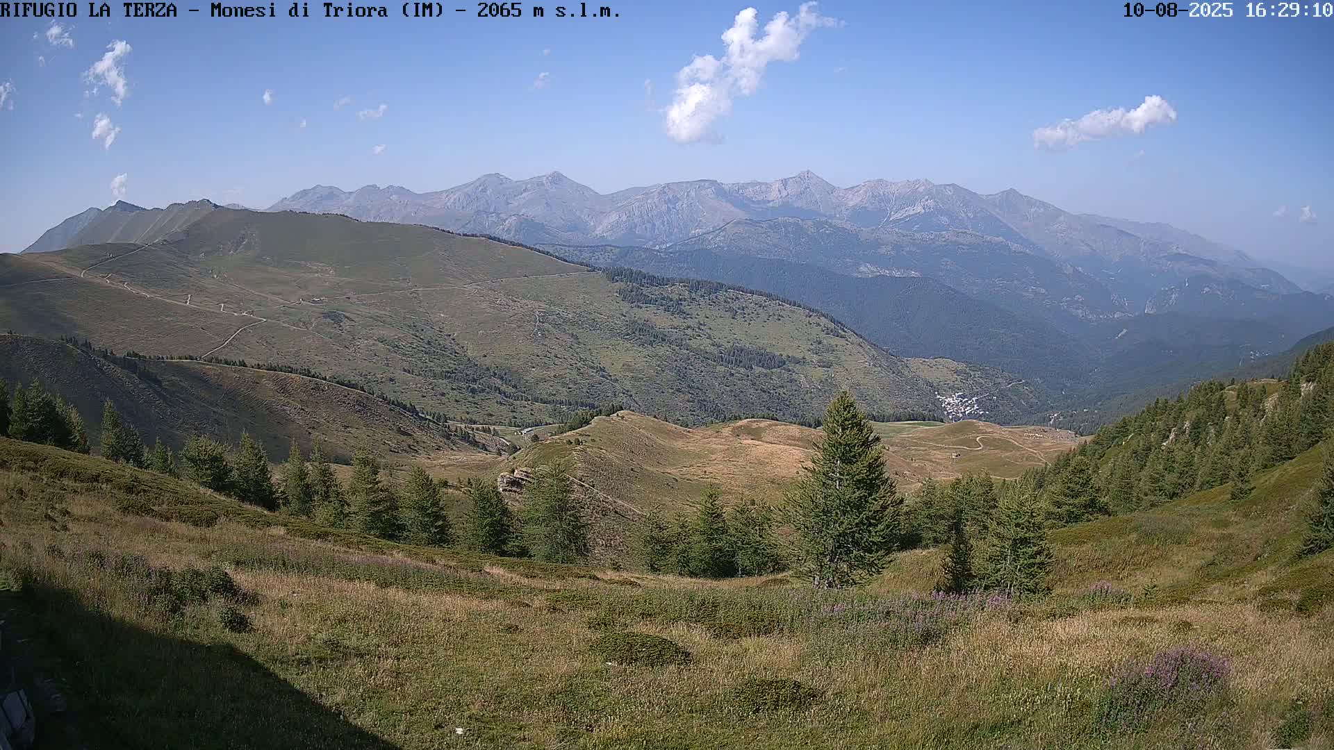 Triora, Parco Naturale Alpi Liguri ( Ligurian Alps Natural Park) Panaromic Live Cam - Imperia, Liguria, Italy