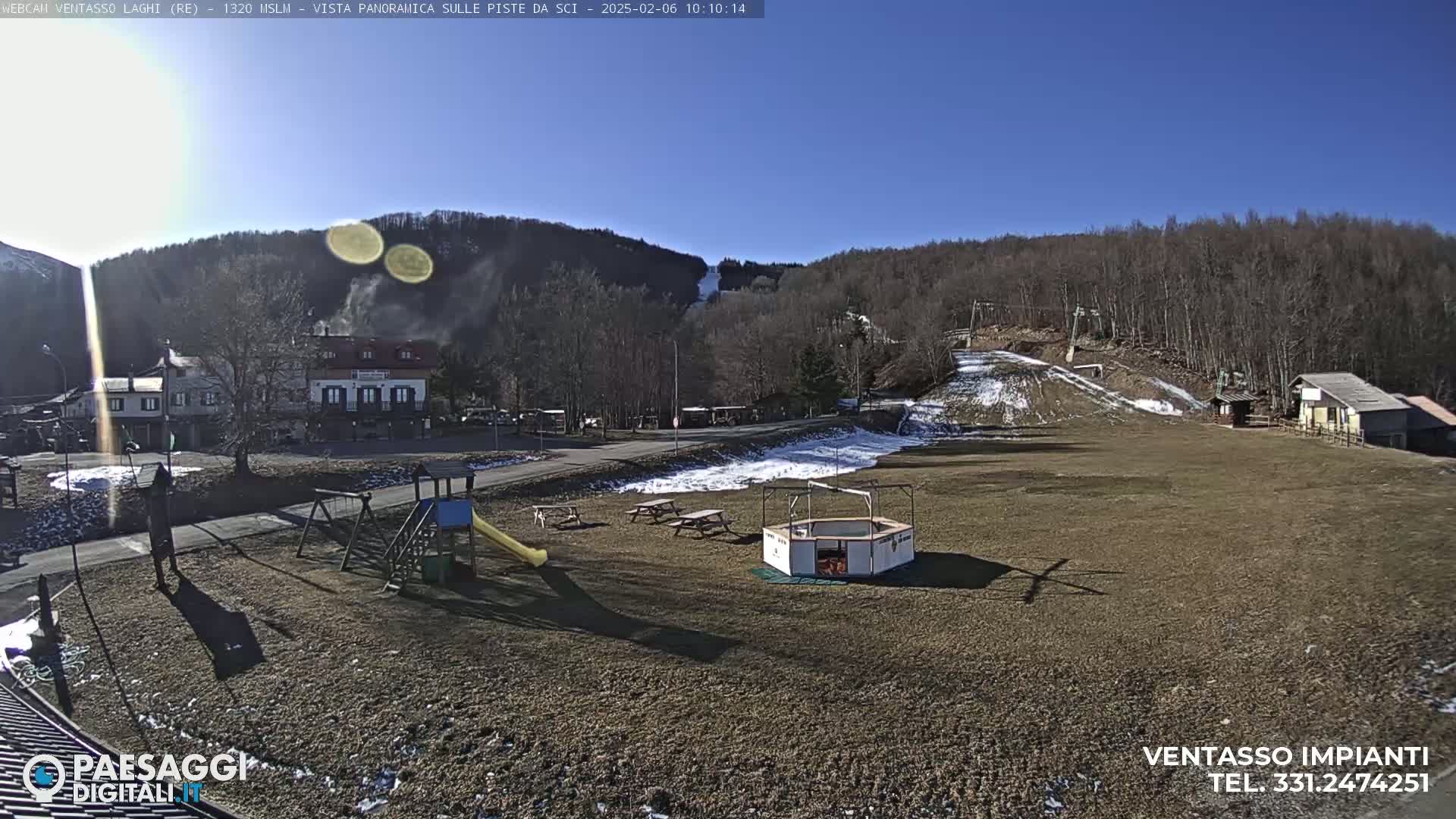 Mount Ventasso & Laghi (Lakes) Ski Slopes Live Cam - Reggio Emilia, Emilia-Romagna, Italy