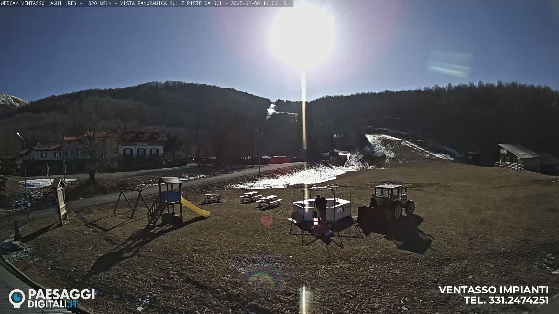 Mount Ventasso & Laghi (Lakes) Ski Slopes Live Cam - Reggio Emilia, Emilia-Romagna, Italy
