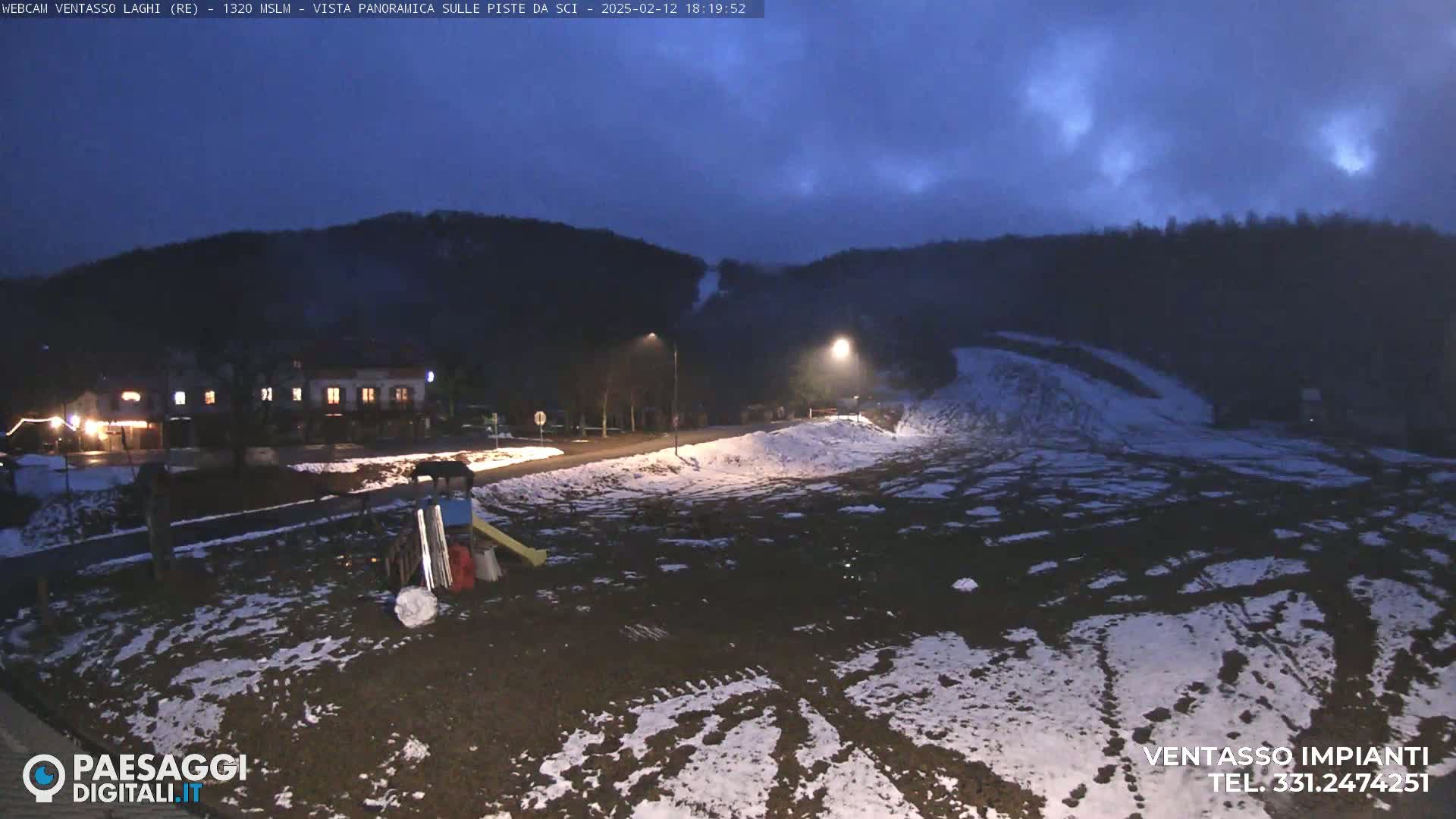 Mount Ventasso & Laghi (Lakes) Ski Slopes Live Cam - Reggio Emilia, Emilia-Romagna, Italy