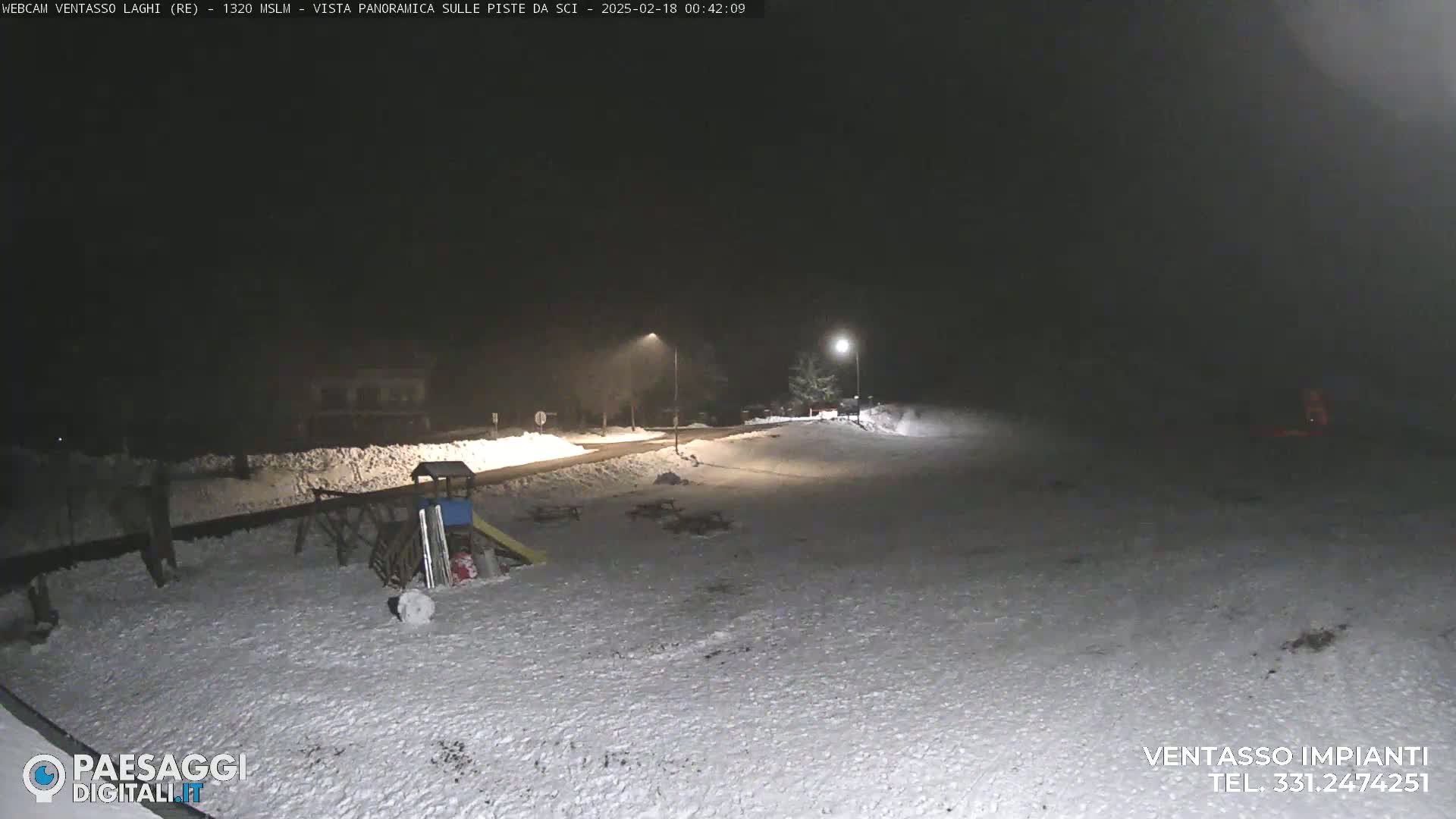 Mount Ventasso & Laghi (Lakes) Ski Slopes Live Cam - Reggio Emilia, Emilia-Romagna, Italy