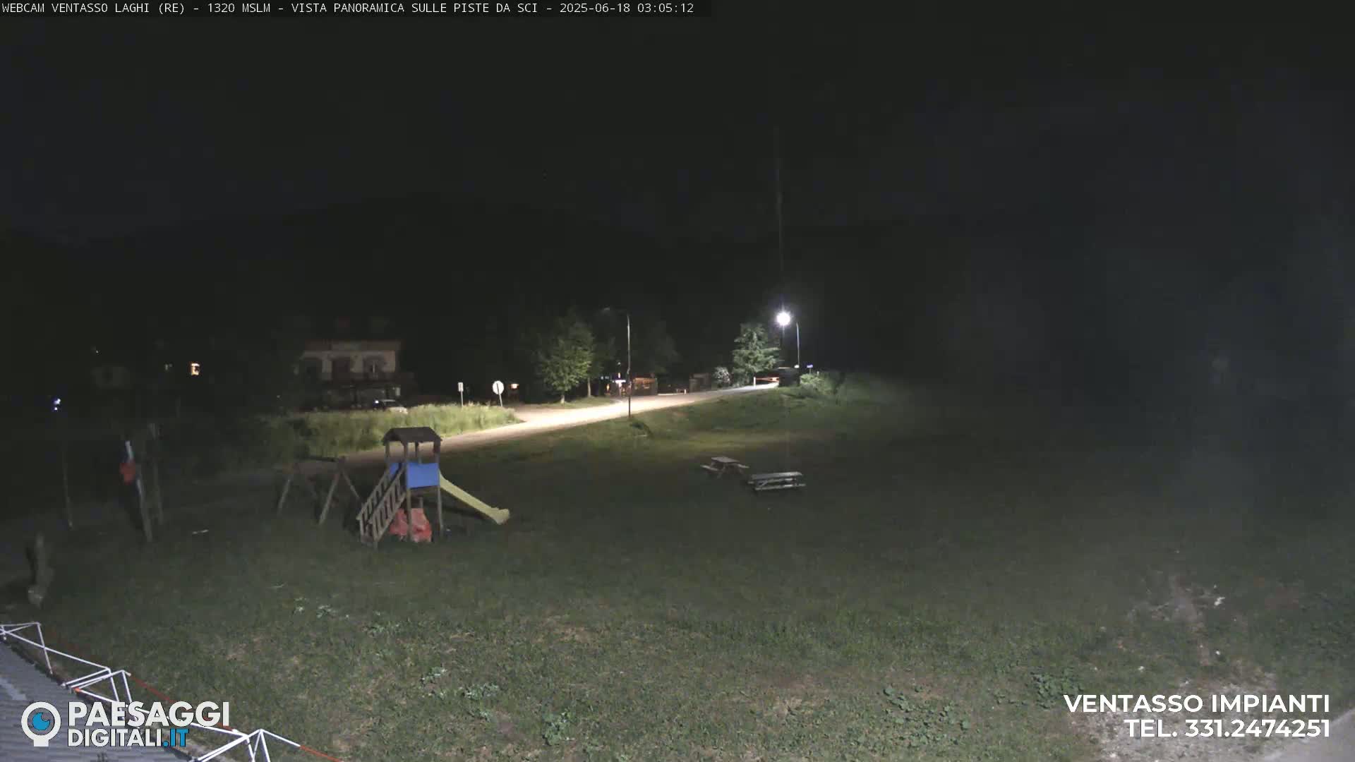 Mount Ventasso & Laghi (Lakes) Ski Slopes Live Cam - Reggio Emilia, Emilia-Romagna, Italy