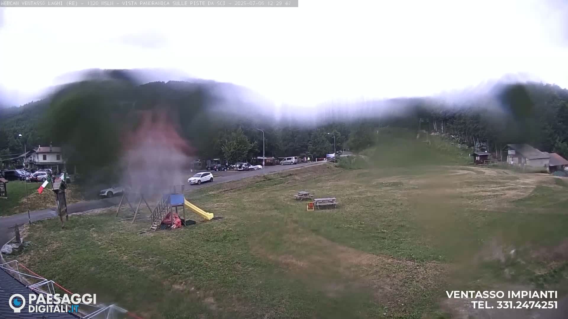 Mount Ventasso & Laghi (Lakes) Ski Slopes Live Cam - Reggio Emilia, Emilia-Romagna, Italy