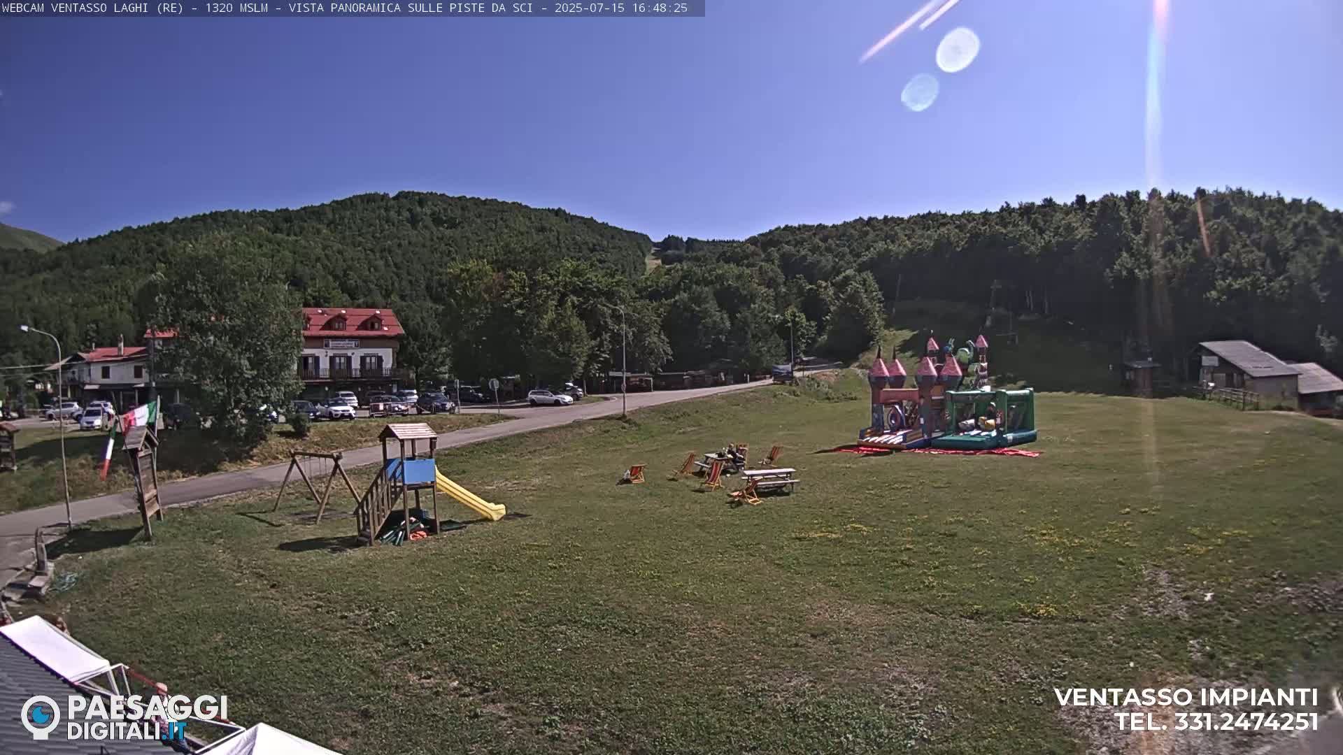 Mount Ventasso & Laghi (Lakes) Ski Slopes Live Cam - Reggio Emilia, Emilia-Romagna, Italy