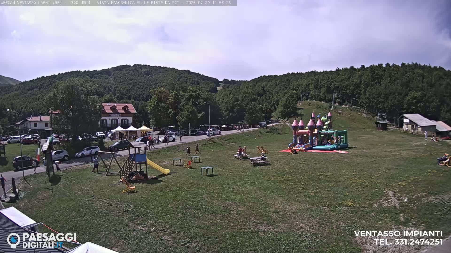 Mount Ventasso & Laghi (Lakes) Ski Slopes Live Cam - Reggio Emilia, Emilia-Romagna, Italy