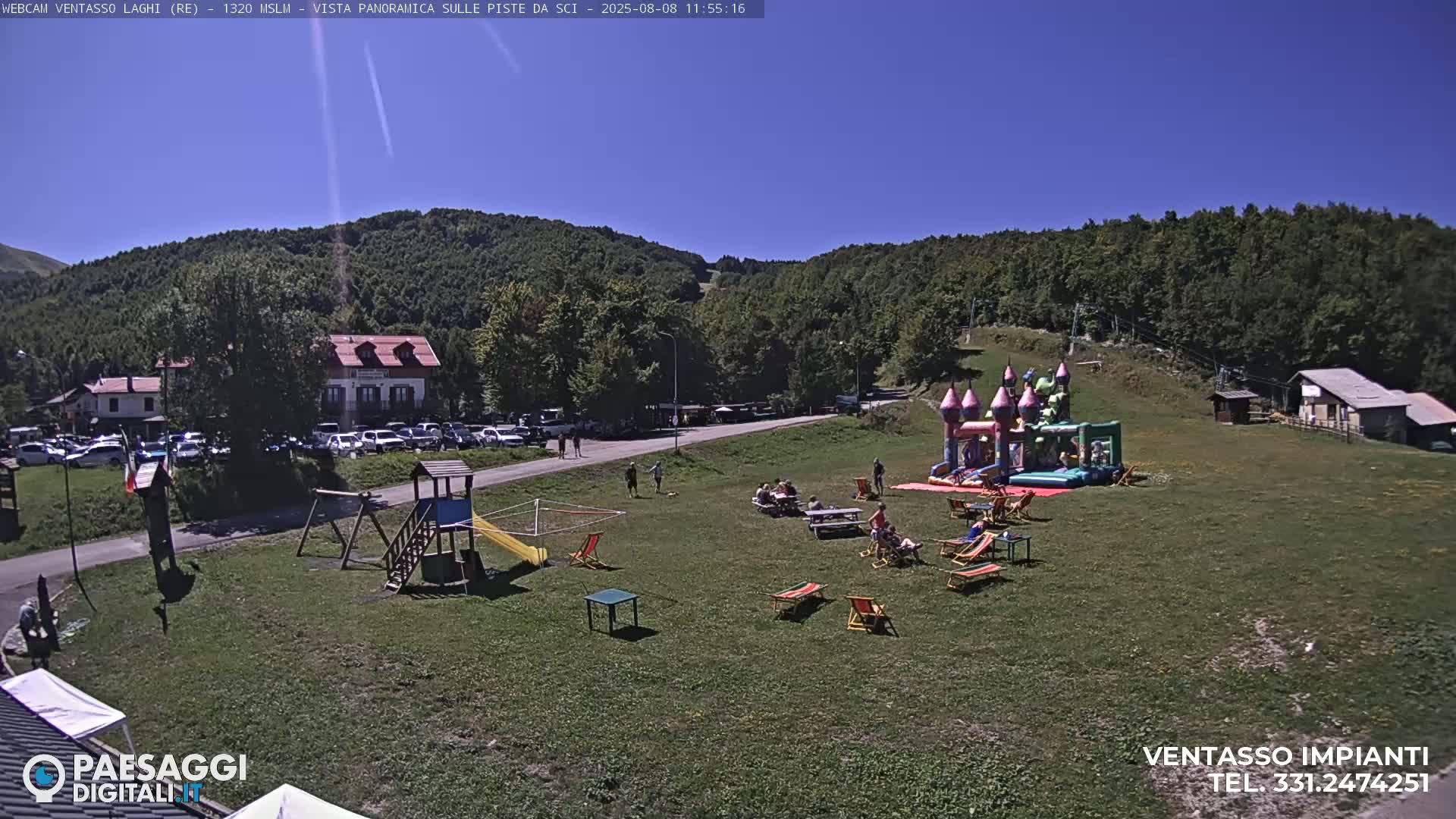 Mount Ventasso & Laghi (Lakes) Ski Slopes Live Cam - Reggio Emilia, Emilia-Romagna, Italy