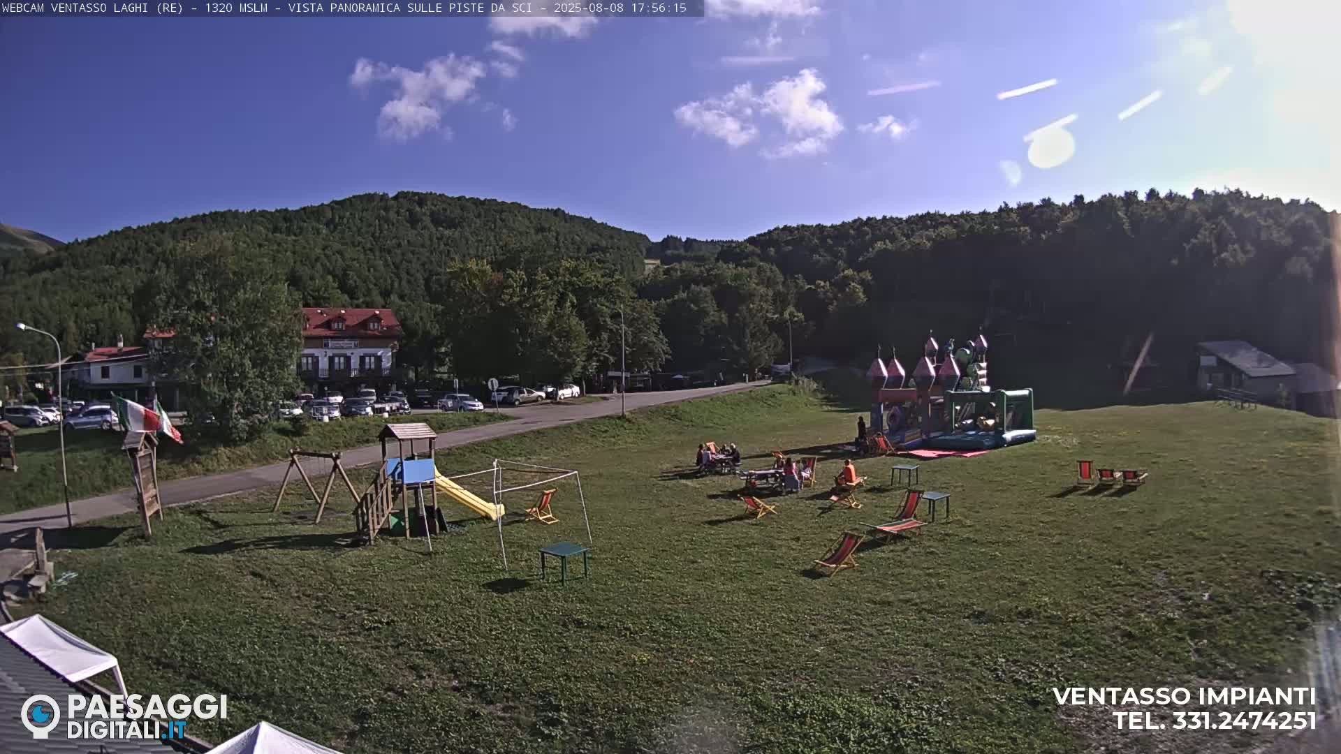 Mount Ventasso & Laghi (Lakes) Ski Slopes Live Cam - Reggio Emilia, Emilia-Romagna, Italy