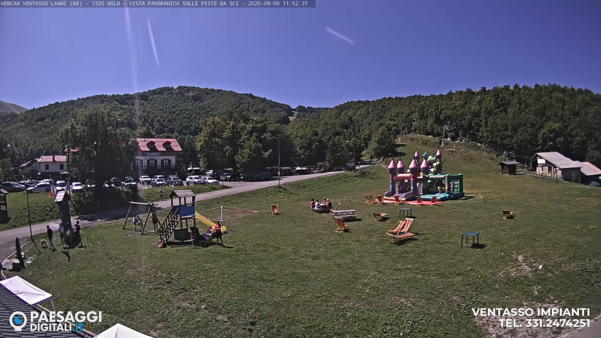 Mount Ventasso & Laghi (Lakes) Ski Slopes Live Cam - Reggio Emilia, Emilia-Romagna, Italy