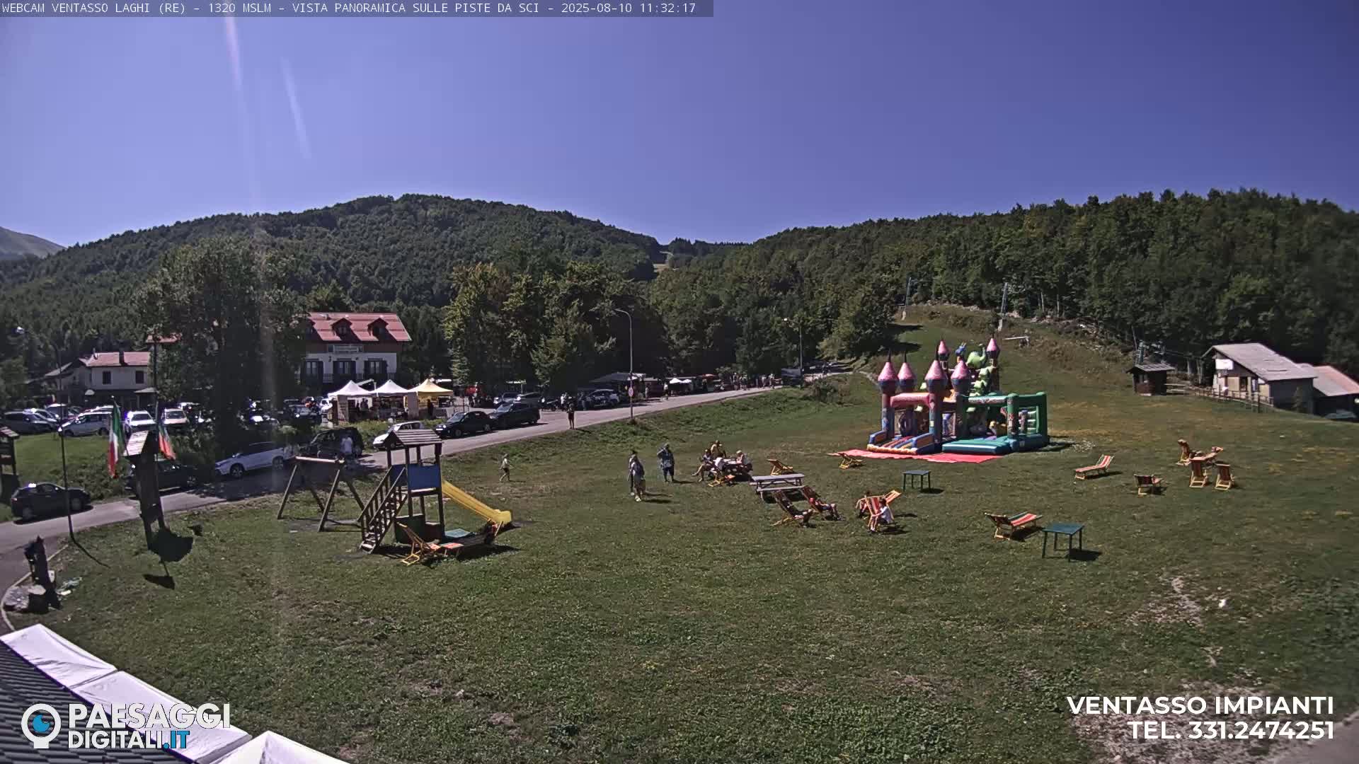 Mount Ventasso & Laghi (Lakes) Ski Slopes Live Cam - Reggio Emilia, Emilia-Romagna, Italy