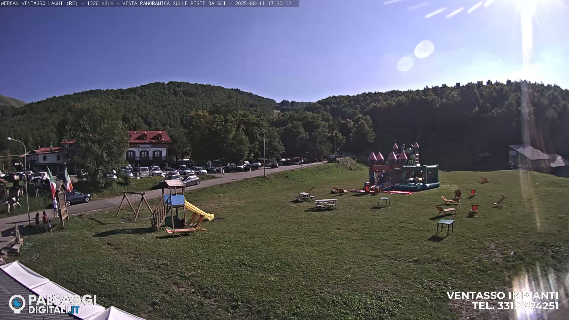 Mount Ventasso & Laghi (Lakes) Ski Slopes Live Cam - Reggio Emilia, Emilia-Romagna, Italy