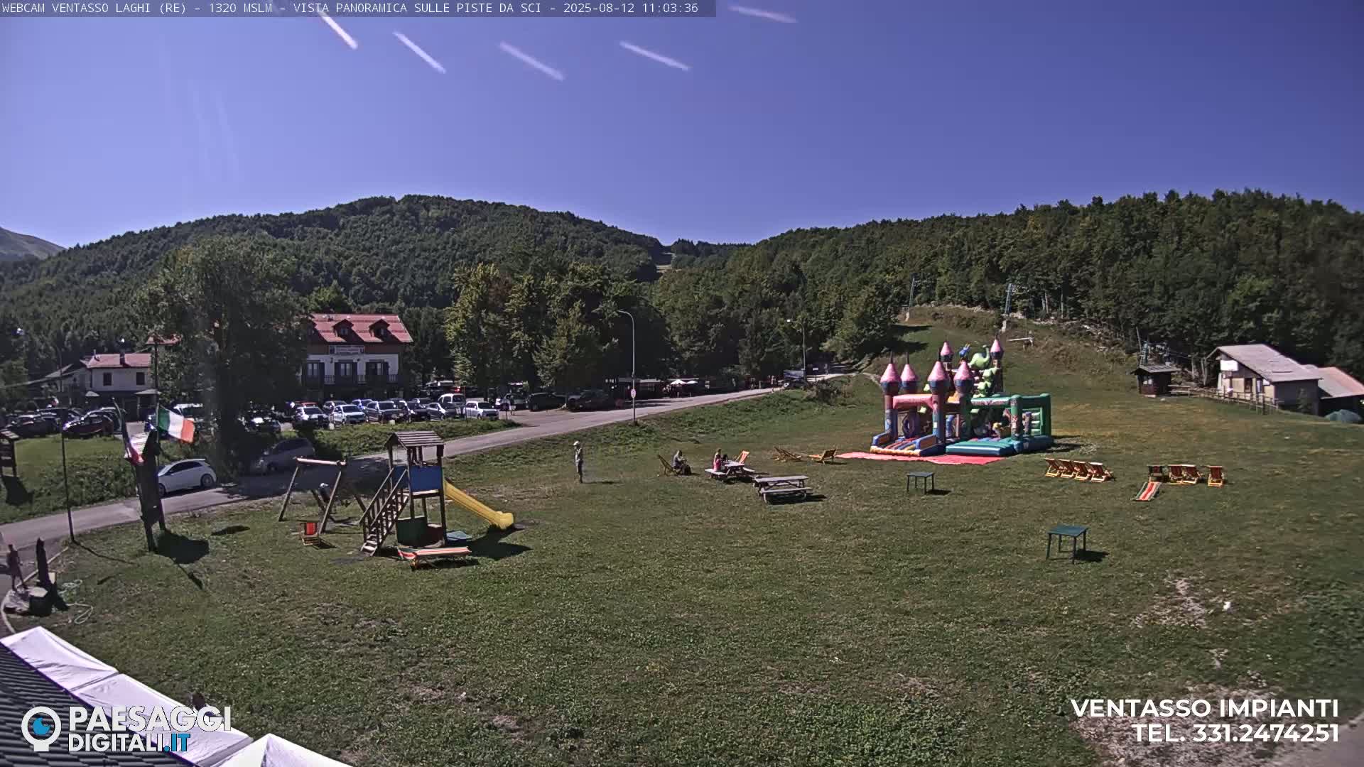 Mount Ventasso & Laghi (Lakes) Ski Slopes Live Cam - Reggio Emilia, Emilia-Romagna, Italy