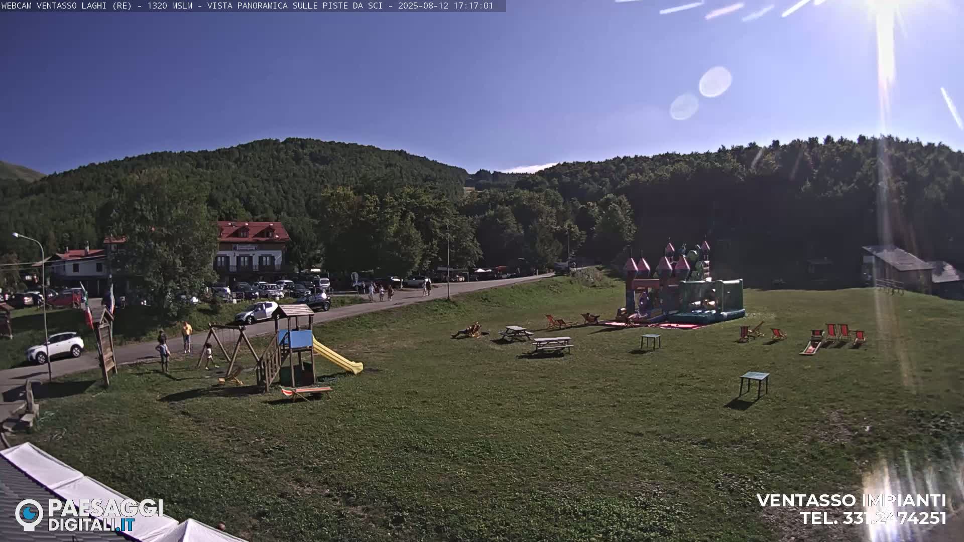 Mount Ventasso & Laghi (Lakes) Ski Slopes Live Cam - Reggio Emilia, Emilia-Romagna, Italy