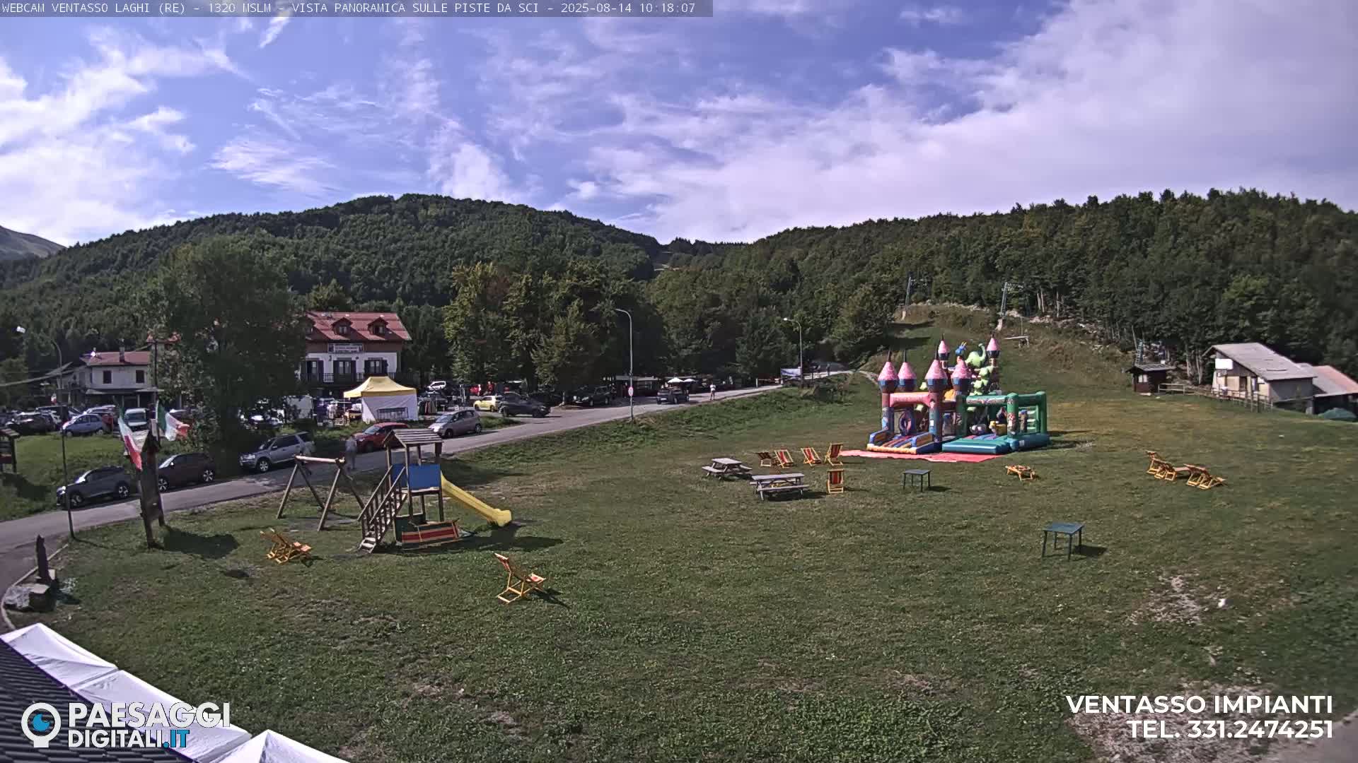 Mount Ventasso & Laghi (Lakes) Ski Slopes Live Cam - Reggio Emilia, Emilia-Romagna, Italy
