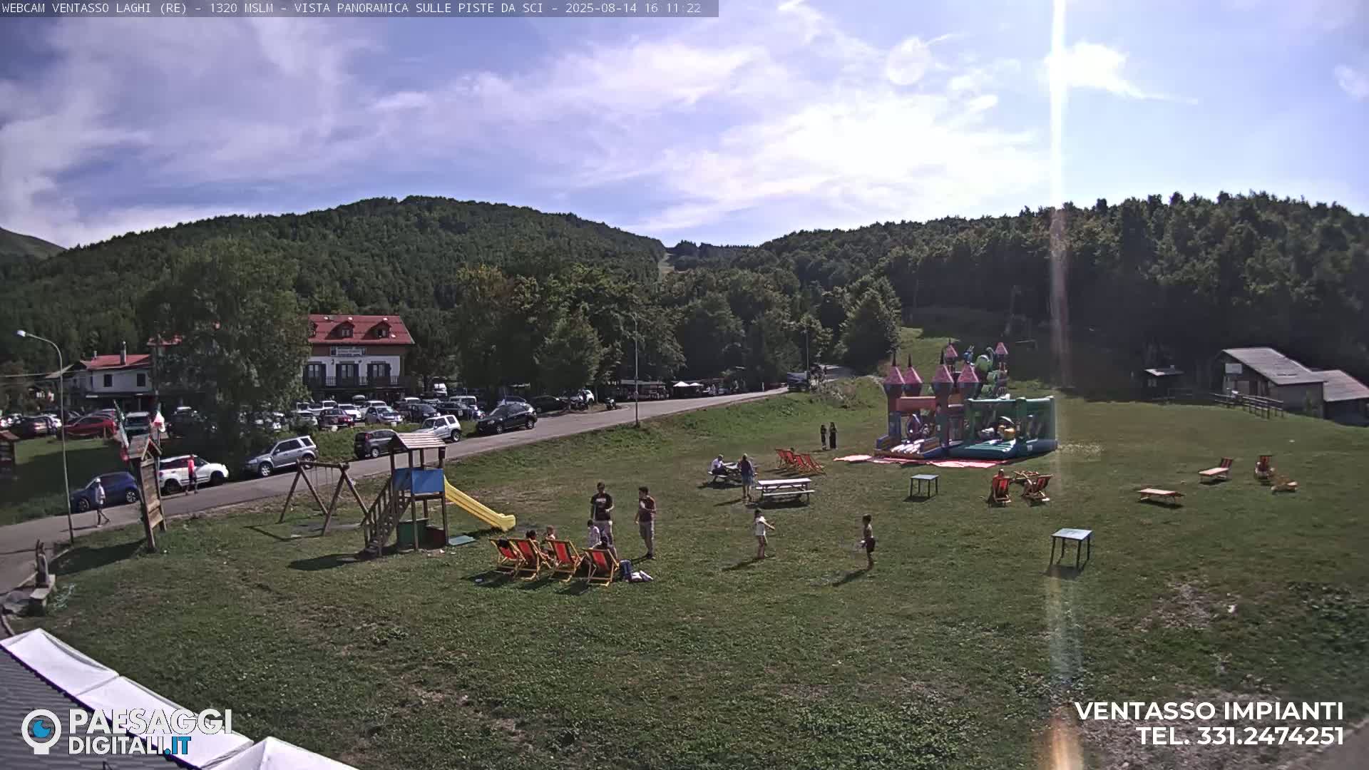 Mount Ventasso & Laghi (Lakes) Ski Slopes Live Cam - Reggio Emilia, Emilia-Romagna, Italy