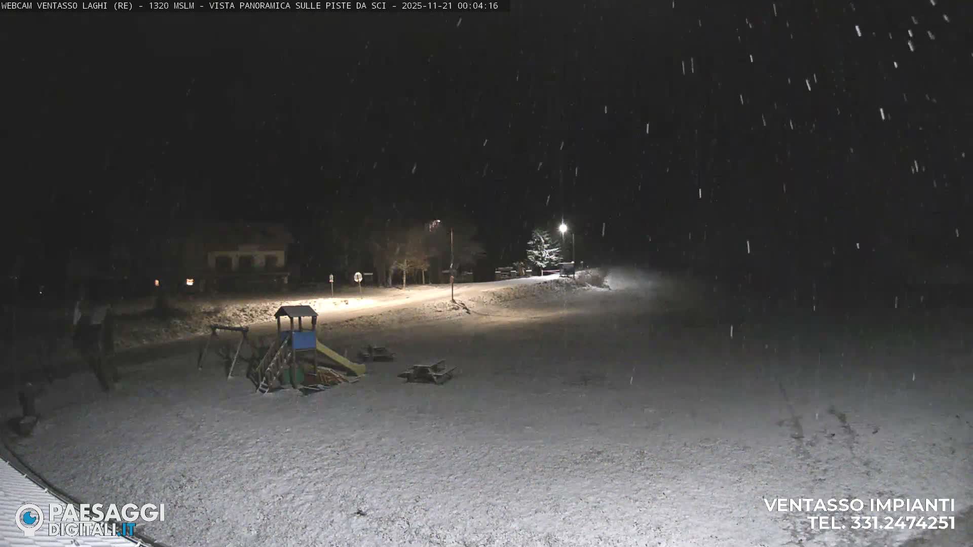 Mount Ventasso & Laghi (Lakes) Ski Slopes Live Cam - Reggio Emilia, Emilia-Romagna, Italy