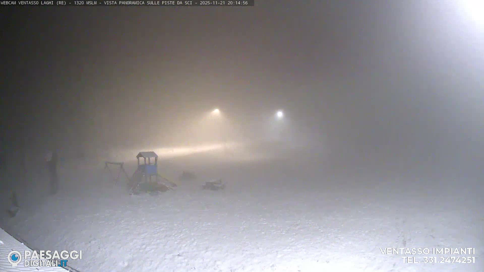 Mount Ventasso & Laghi (Lakes) Ski Slopes Live Cam - Reggio Emilia, Emilia-Romagna, Italy