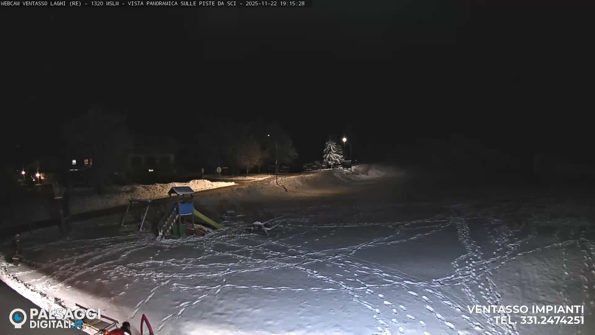 Mount Ventasso & Laghi (Lakes) Ski Slopes Live Cam - Reggio Emilia, Emilia-Romagna, Italy