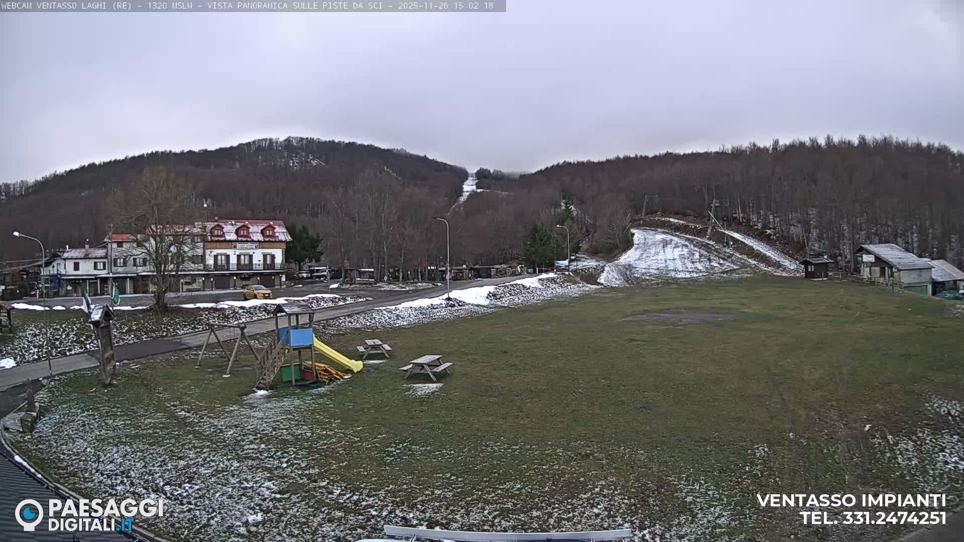 Mount Ventasso & Laghi (Lakes) Ski Slopes Live Cam - Reggio Emilia, Emilia-Romagna, Italy