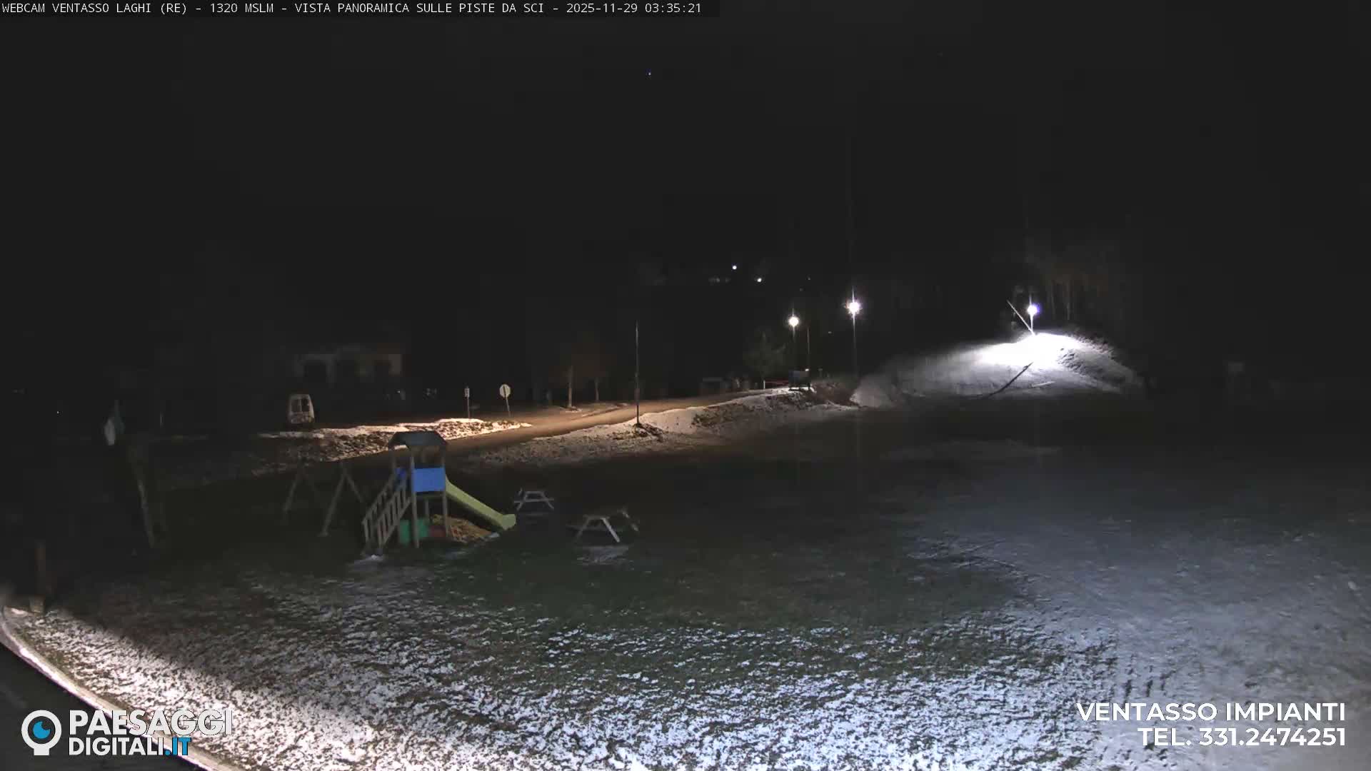 Mount Ventasso & Laghi (Lakes) Ski Slopes Live Cam - Reggio Emilia, Emilia-Romagna, Italy