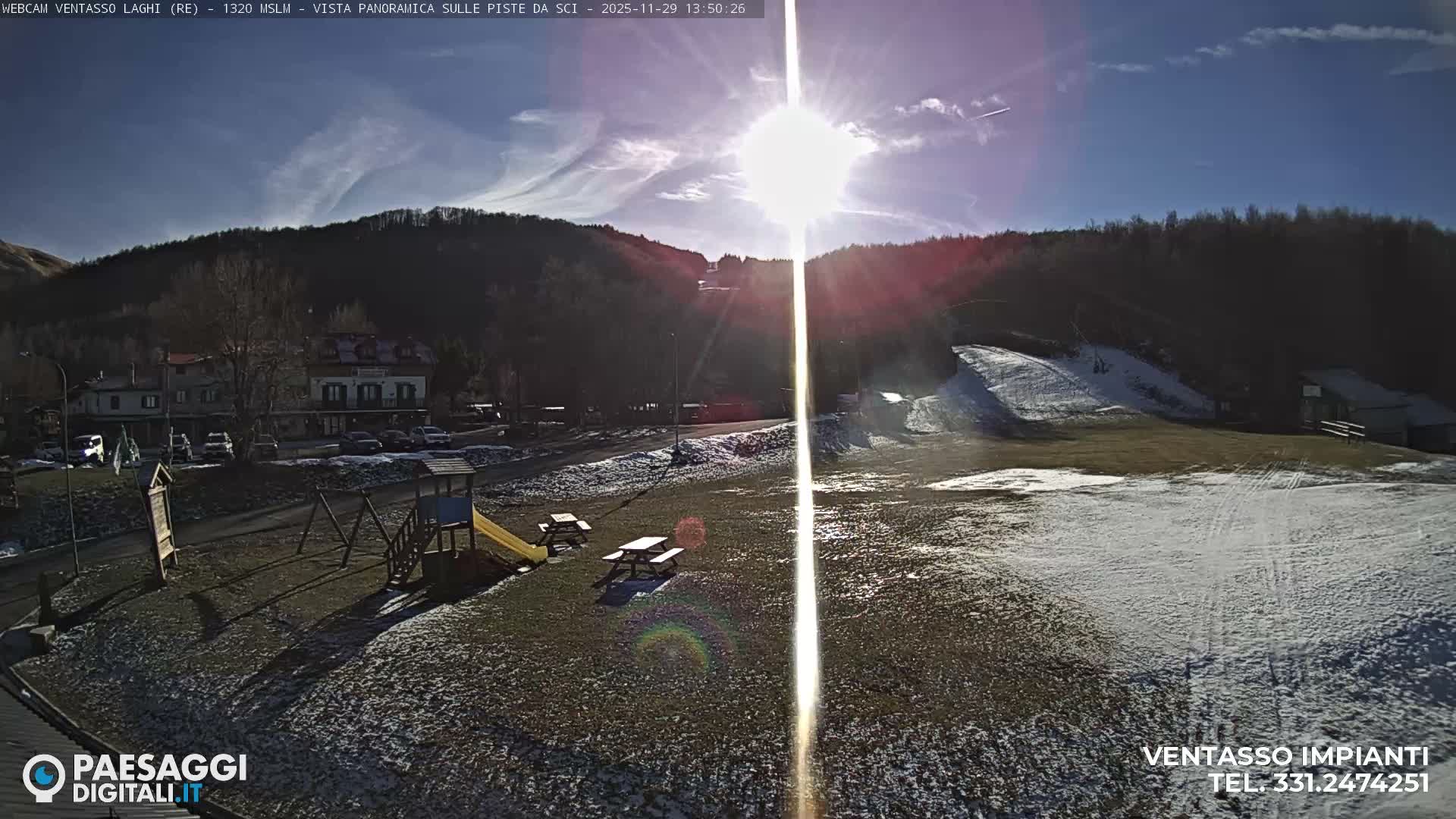 Mount Ventasso & Laghi (Lakes) Ski Slopes Live Cam - Reggio Emilia, Emilia-Romagna, Italy