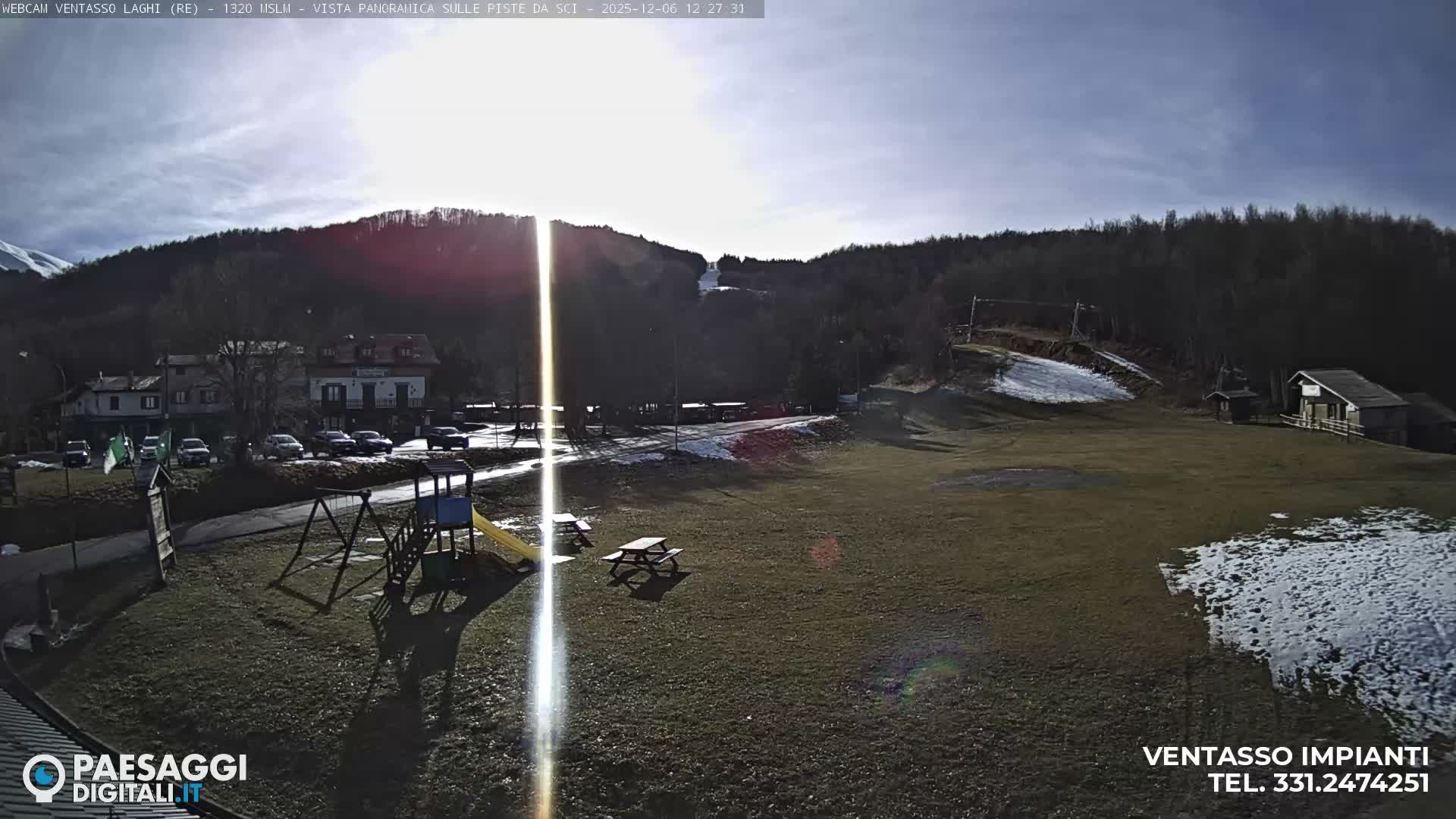 Mount Ventasso & Laghi (Lakes) Ski Slopes Live Cam - Reggio Emilia, Emilia-Romagna, Italy