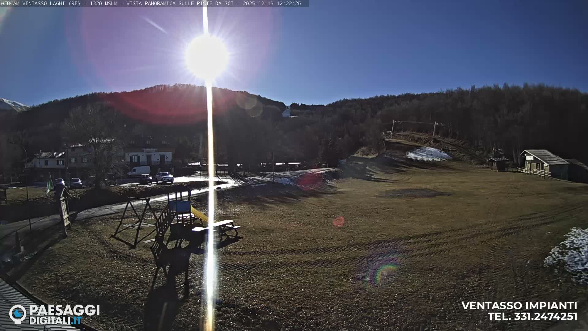 Mount Ventasso & Laghi (Lakes) Ski Slopes Live Cam - Reggio Emilia, Emilia-Romagna, Italy