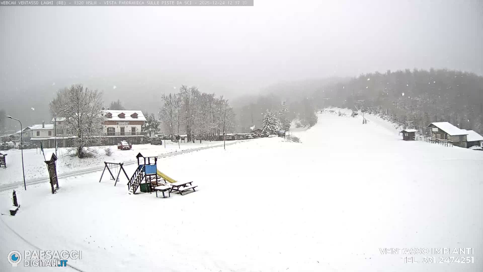 Mount Ventasso & Laghi (Lakes) Ski Slopes Live Cam - Reggio Emilia, Emilia-Romagna, Italy
