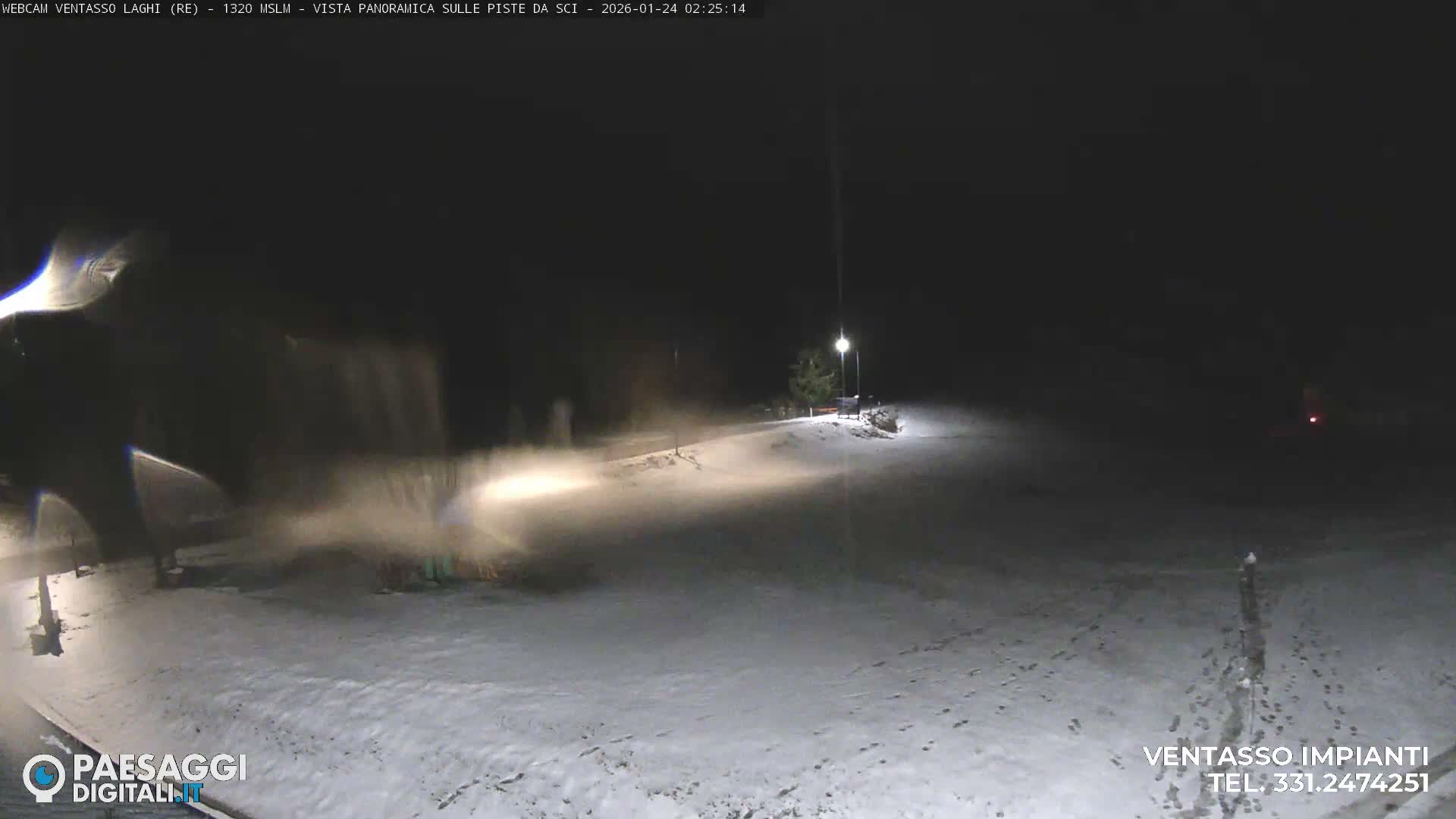 Mount Ventasso & Laghi (Lakes) Ski Slopes Live Cam - Reggio Emilia, Emilia-Romagna, Italy