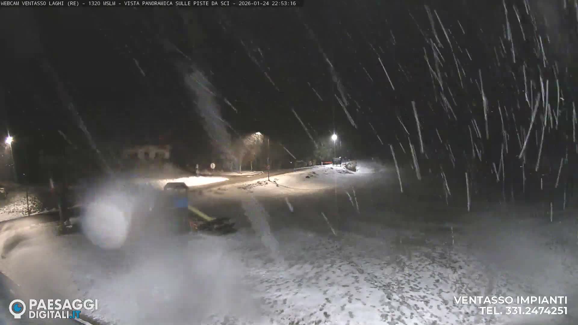 Mount Ventasso & Laghi (Lakes) Ski Slopes Live Cam - Reggio Emilia, Emilia-Romagna, Italy