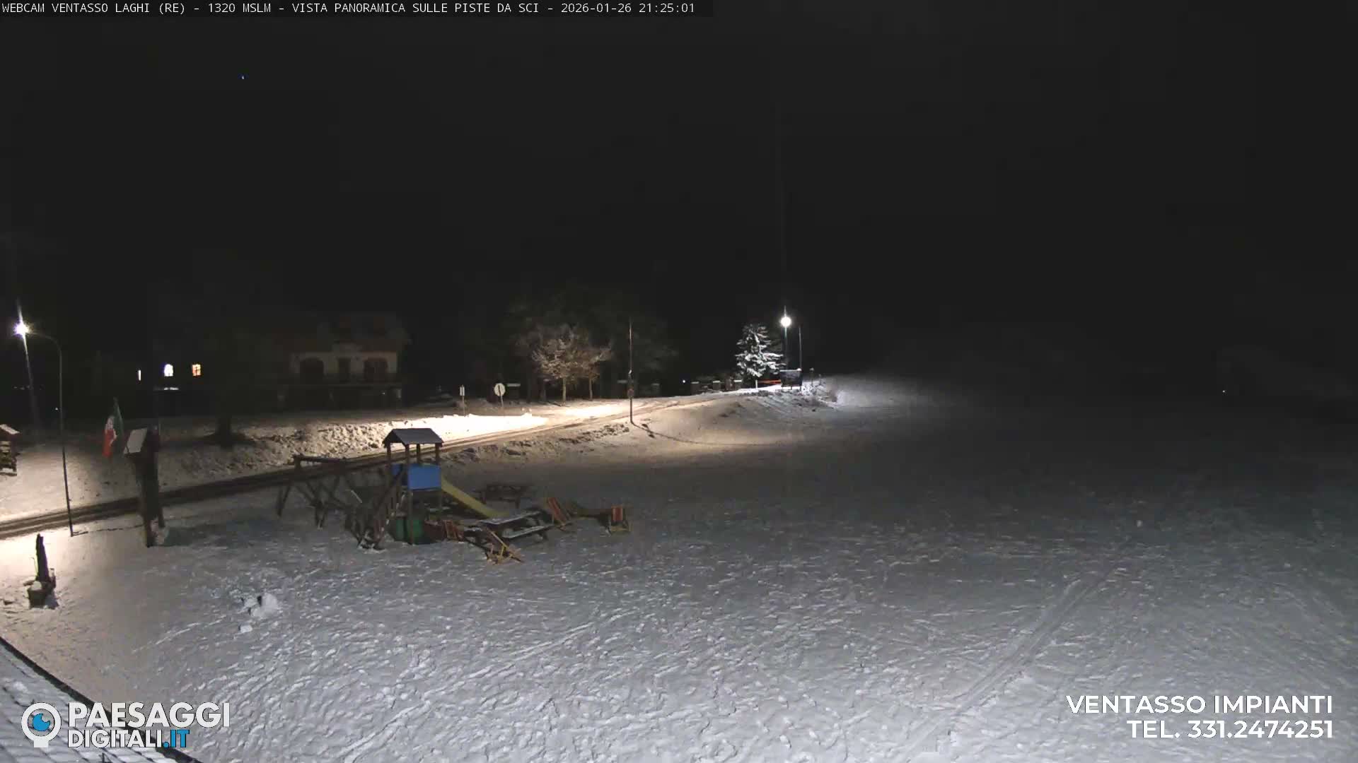 Mount Ventasso & Laghi (Lakes) Ski Slopes Live Cam - Reggio Emilia, Emilia-Romagna, Italy