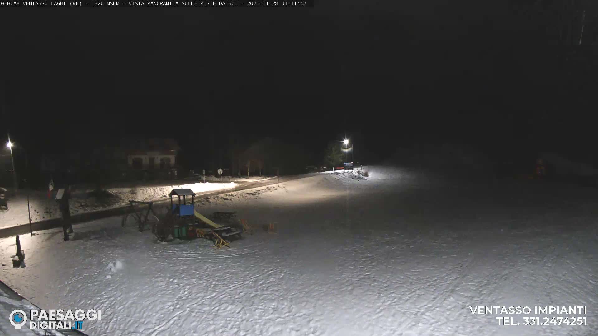 Mount Ventasso & Laghi (Lakes) Ski Slopes Live Cam - Reggio Emilia, Emilia-Romagna, Italy