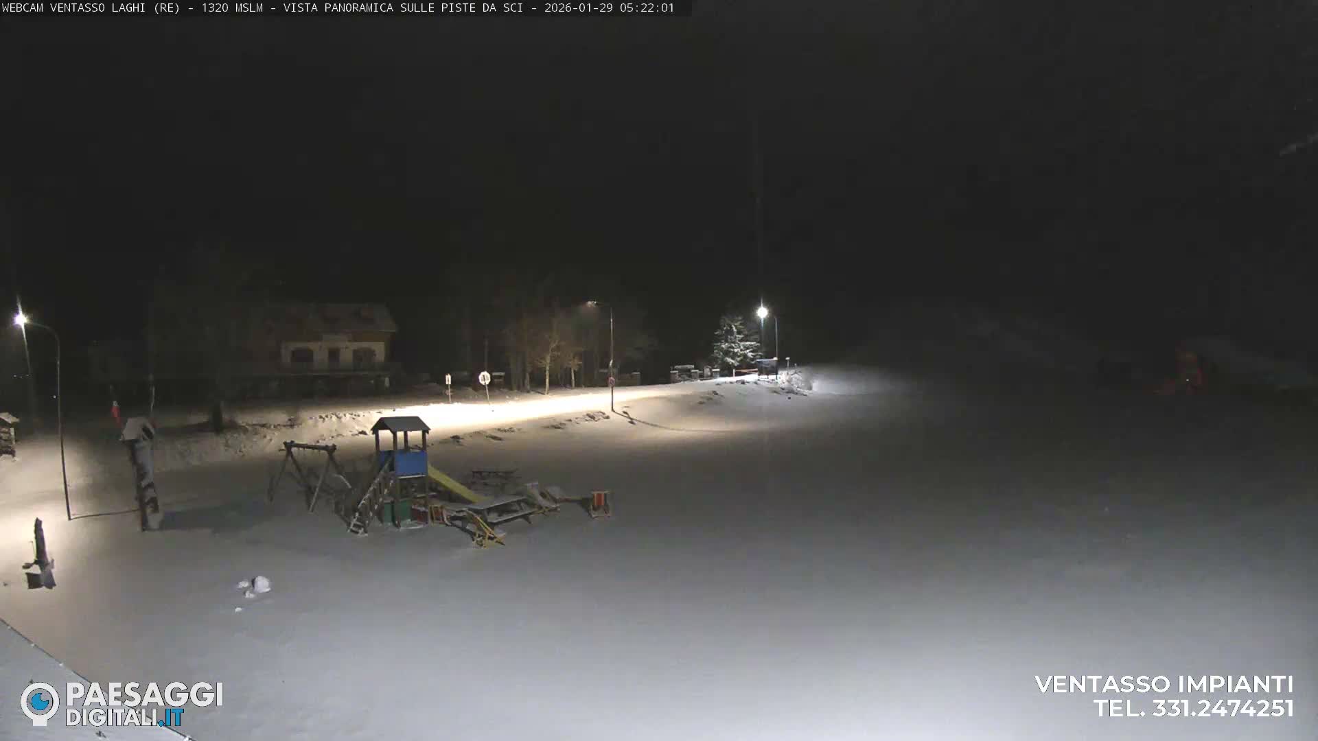 Mount Ventasso & Laghi (Lakes) Ski Slopes Live Cam - Reggio Emilia, Emilia-Romagna, Italy