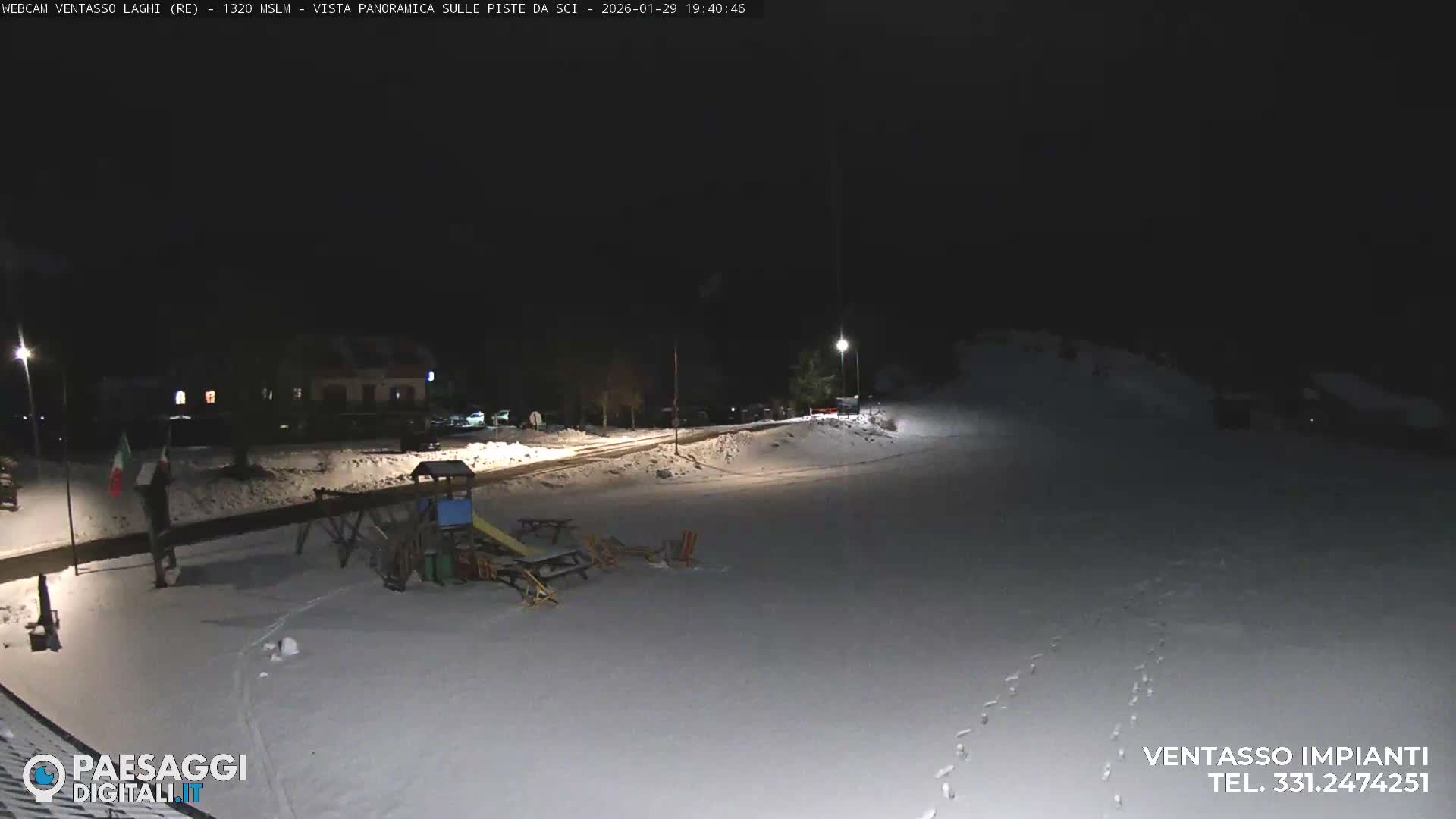 Mount Ventasso & Laghi (Lakes) Ski Slopes Live Cam - Reggio Emilia, Emilia-Romagna, Italy