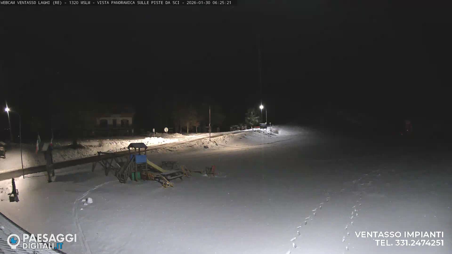 Mount Ventasso & Laghi (Lakes) Ski Slopes Live Cam - Reggio Emilia, Emilia-Romagna, Italy