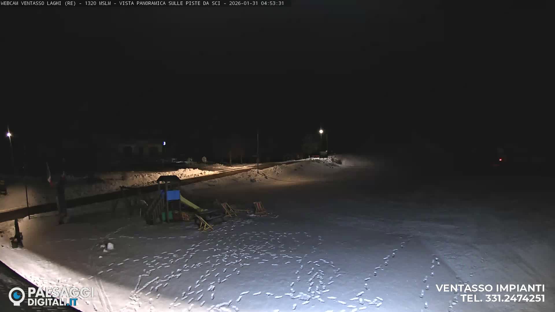 Mount Ventasso & Laghi (Lakes) Ski Slopes Live Cam - Reggio Emilia, Emilia-Romagna, Italy