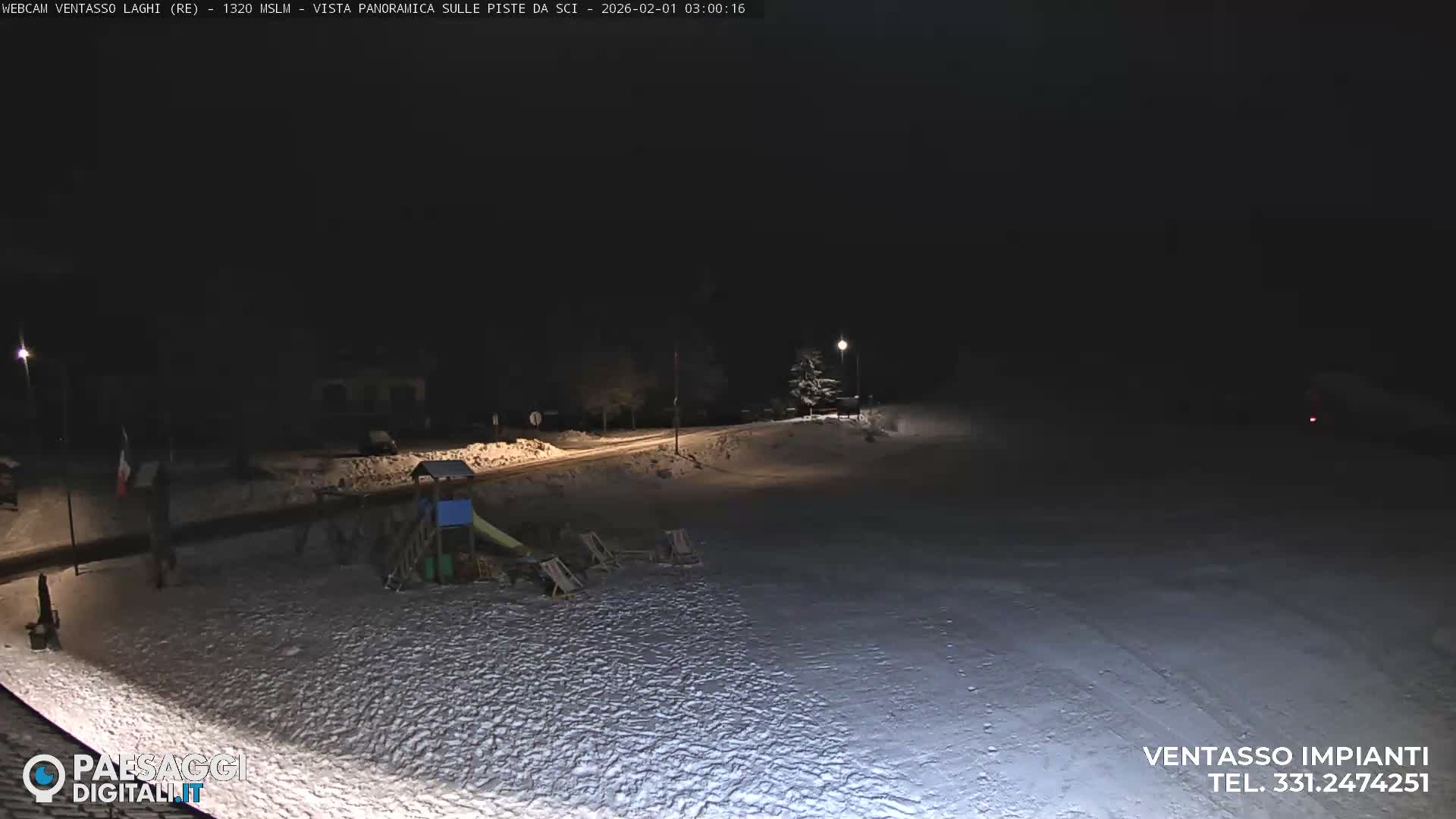 Mount Ventasso & Laghi (Lakes) Ski Slopes Live Cam - Reggio Emilia, Emilia-Romagna, Italy