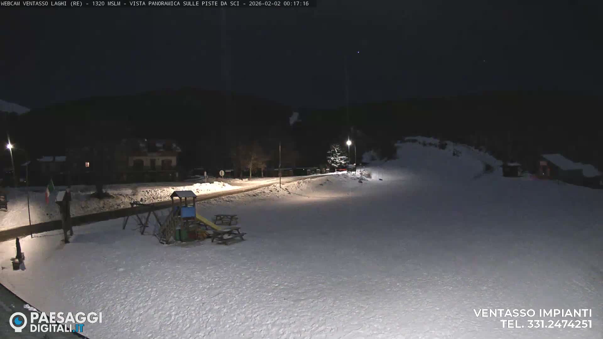 Mount Ventasso & Laghi (Lakes) Ski Slopes Live Cam - Reggio Emilia, Emilia-Romagna, Italy