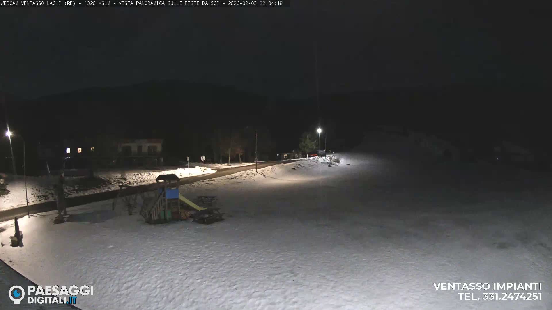 Mount Ventasso & Laghi (Lakes) Ski Slopes Live Cam - Reggio Emilia, Emilia-Romagna, Italy