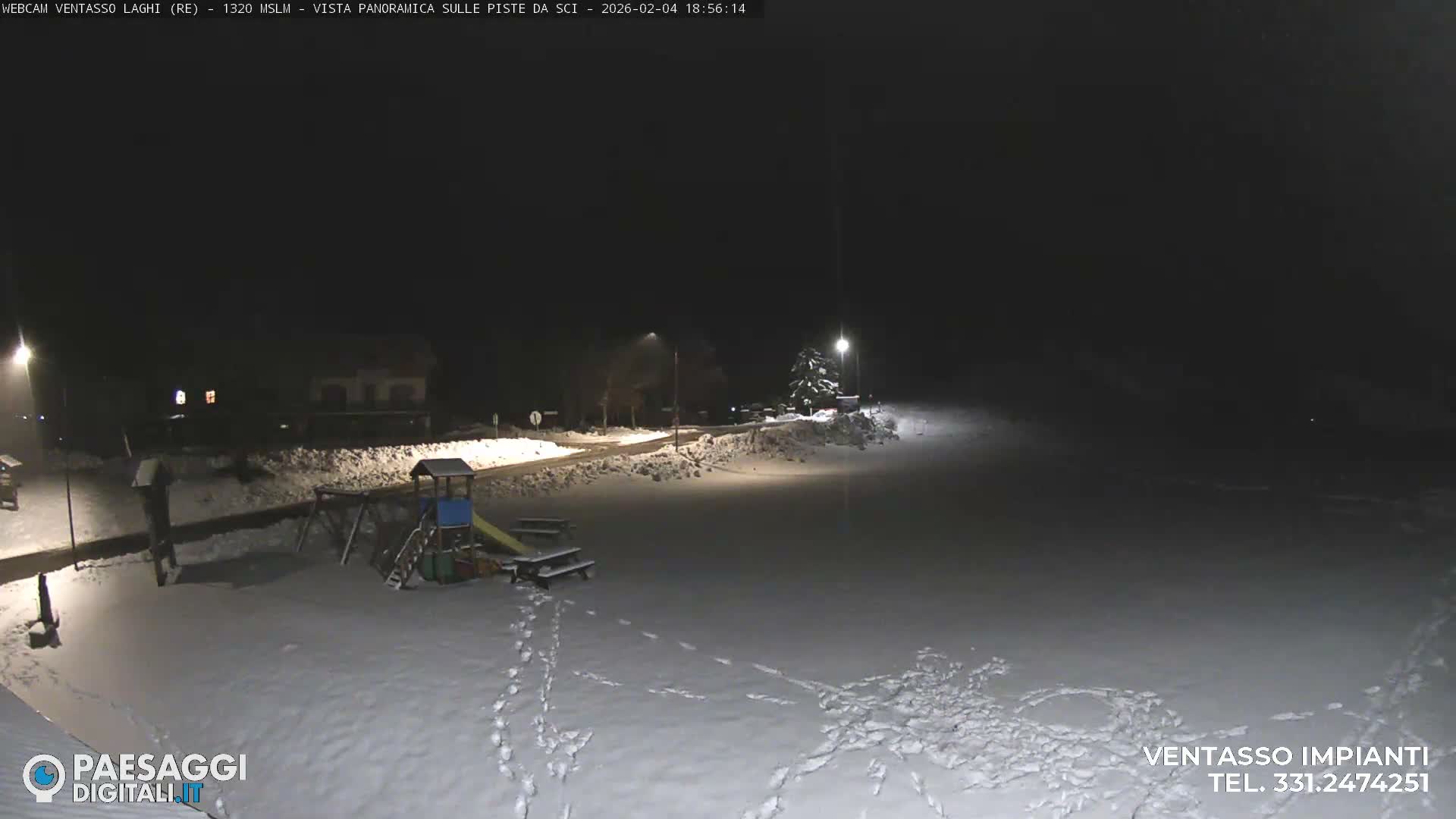 Mount Ventasso & Laghi (Lakes) Ski Slopes Live Cam - Reggio Emilia, Emilia-Romagna, Italy