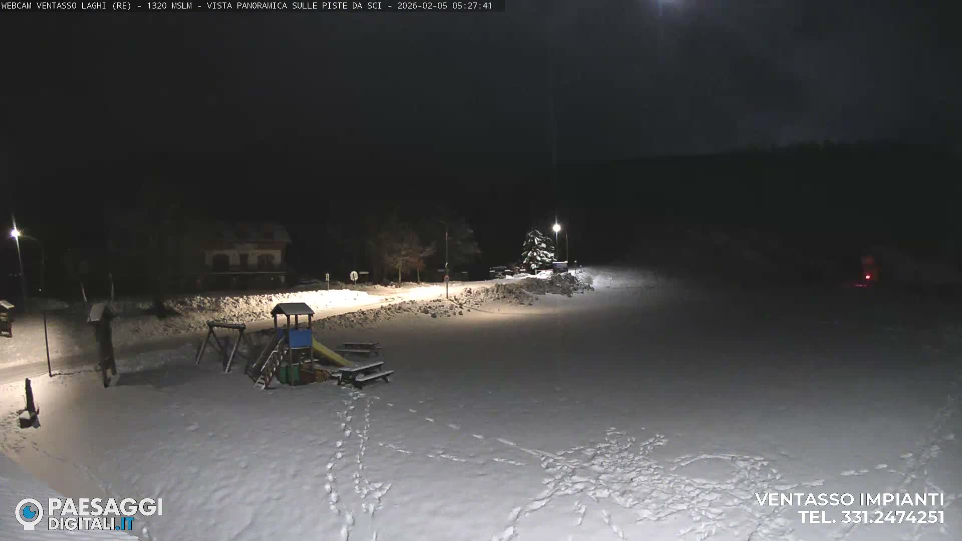 Mount Ventasso & Laghi (Lakes) Ski Slopes Live Cam - Reggio Emilia, Emilia-Romagna, Italy