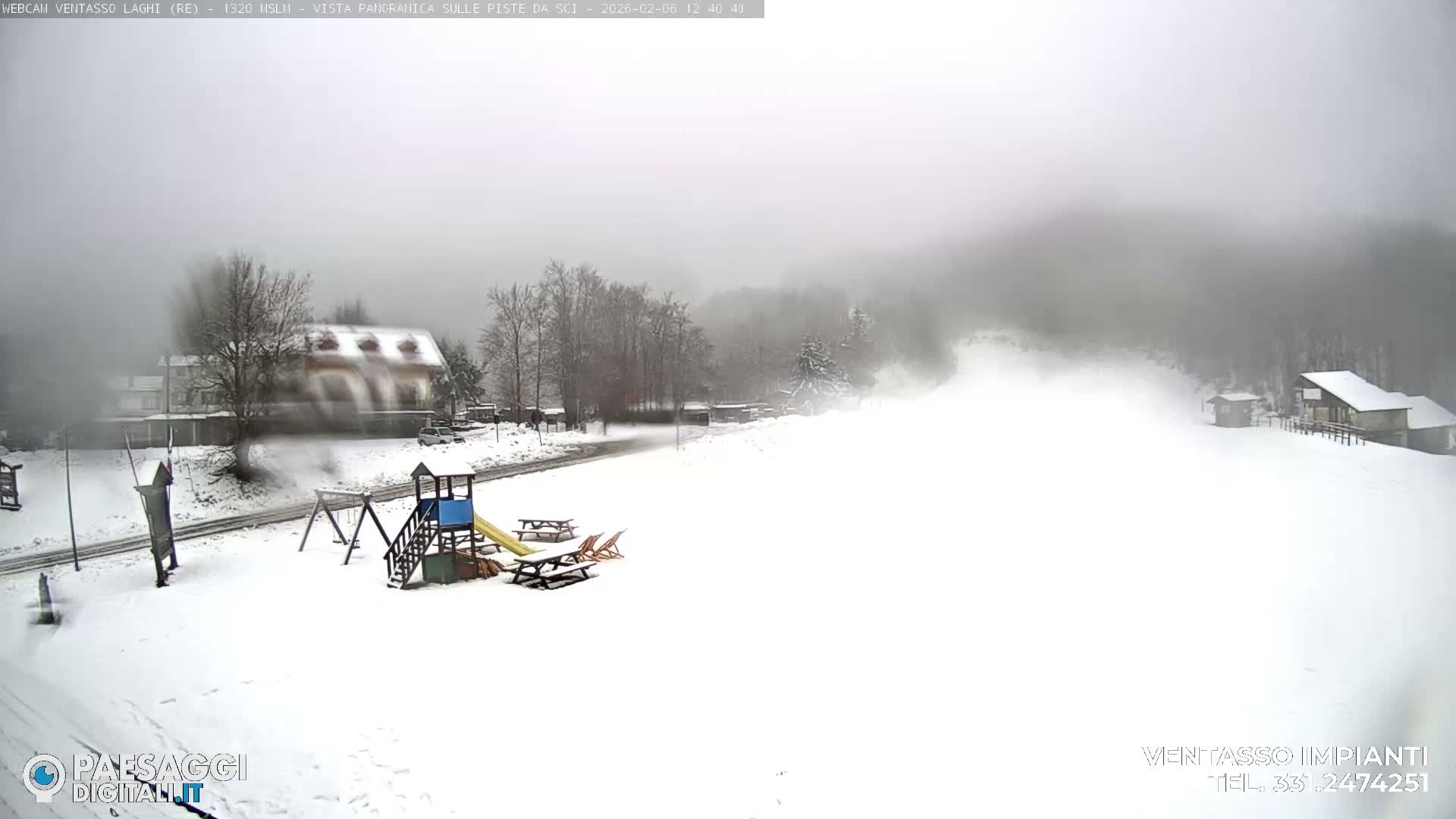 Mount Ventasso & Laghi (Lakes) Ski Slopes Live Cam - Reggio Emilia, Emilia-Romagna, Italy